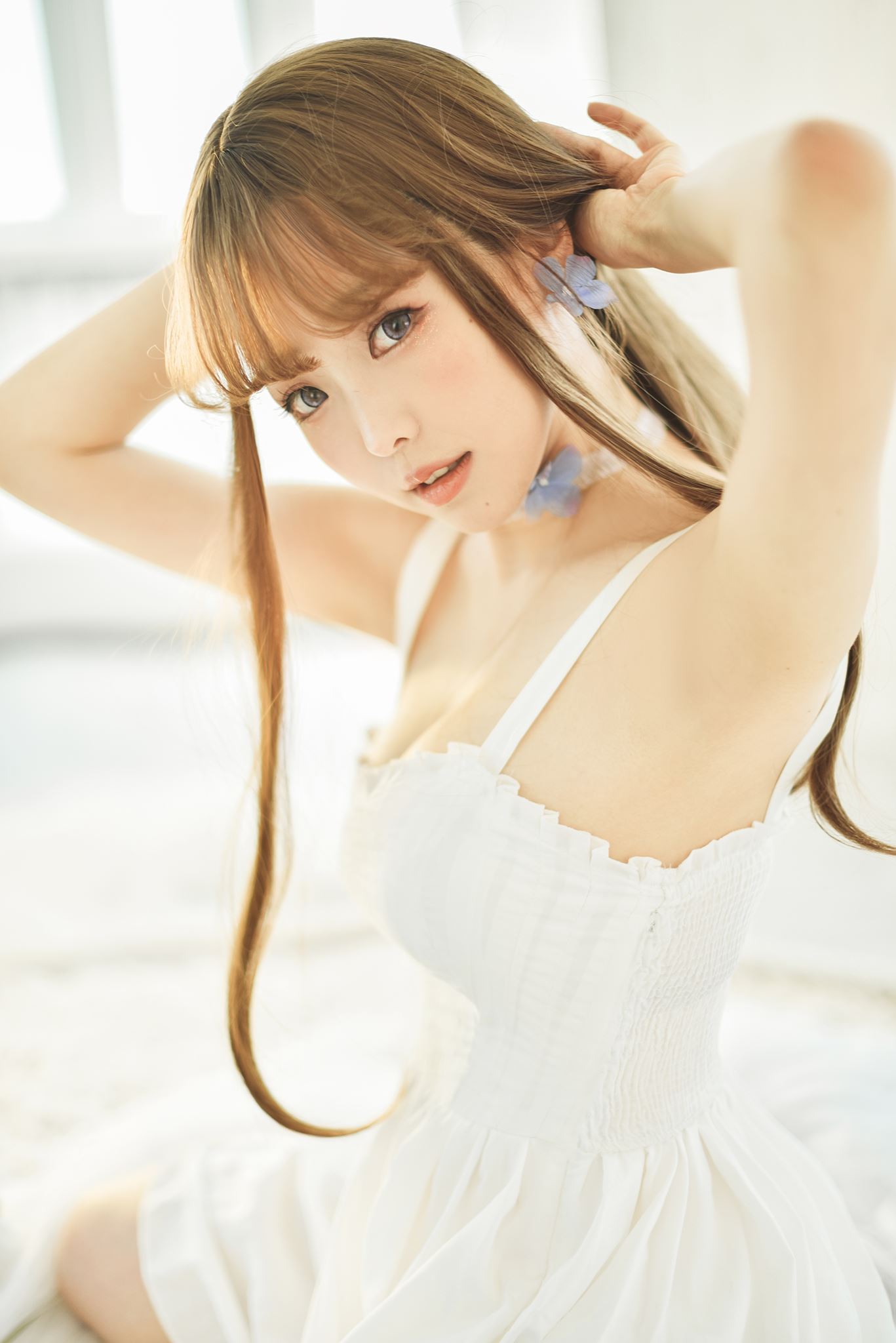 图片[15]-台湾Coser@ElyEE子 White Dress [22P] – 速更版-美库