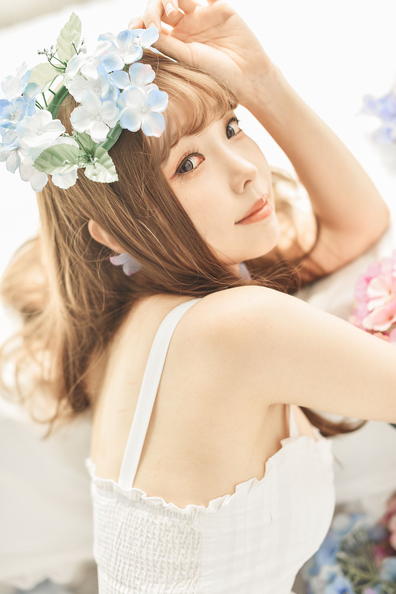 图片[23]-台湾Coser@ElyEE子 White Dress [22P] – 速更版-美库