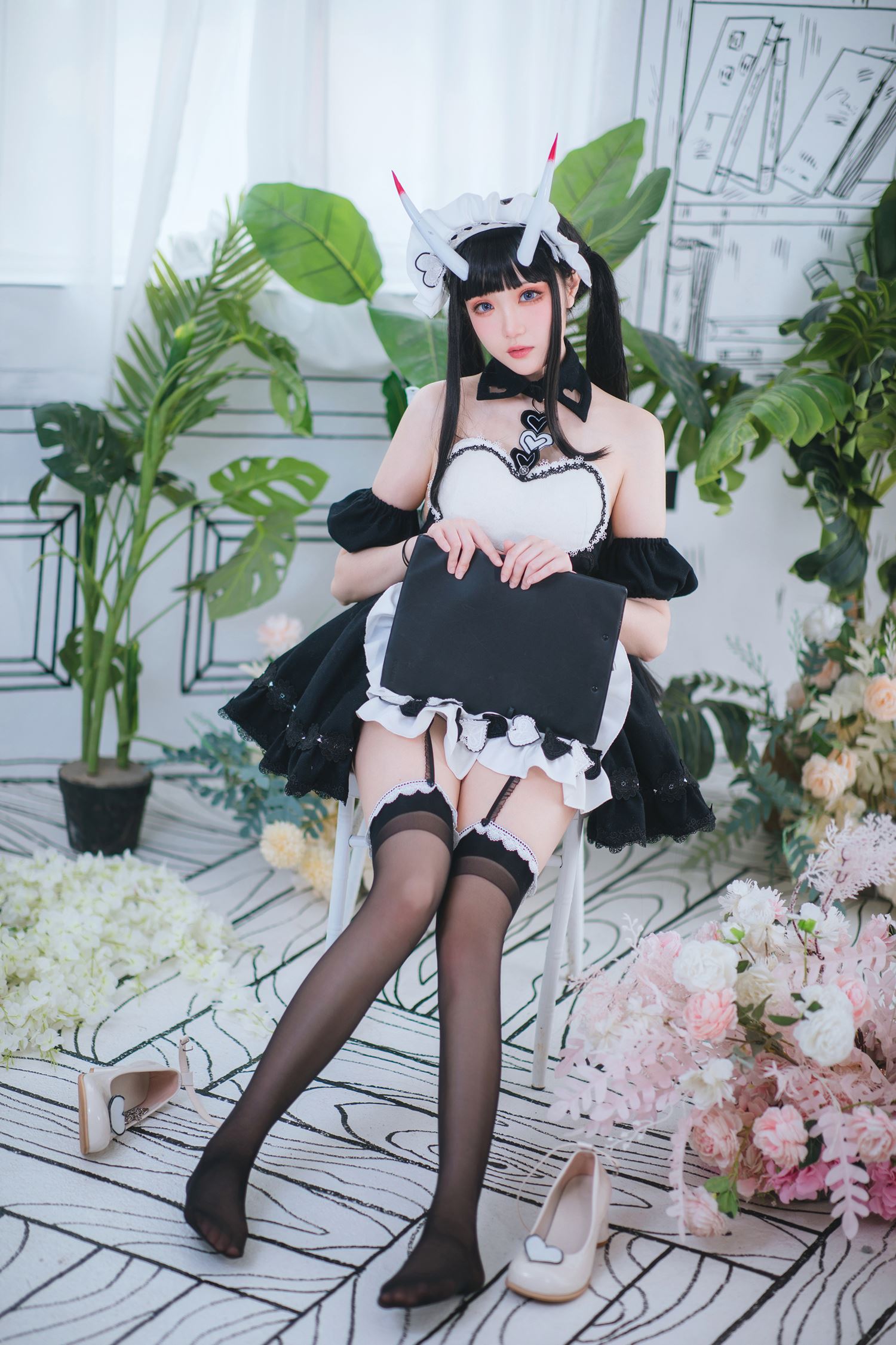 瓜希酱  能代女仆 [22P] - 速更版-绅士图