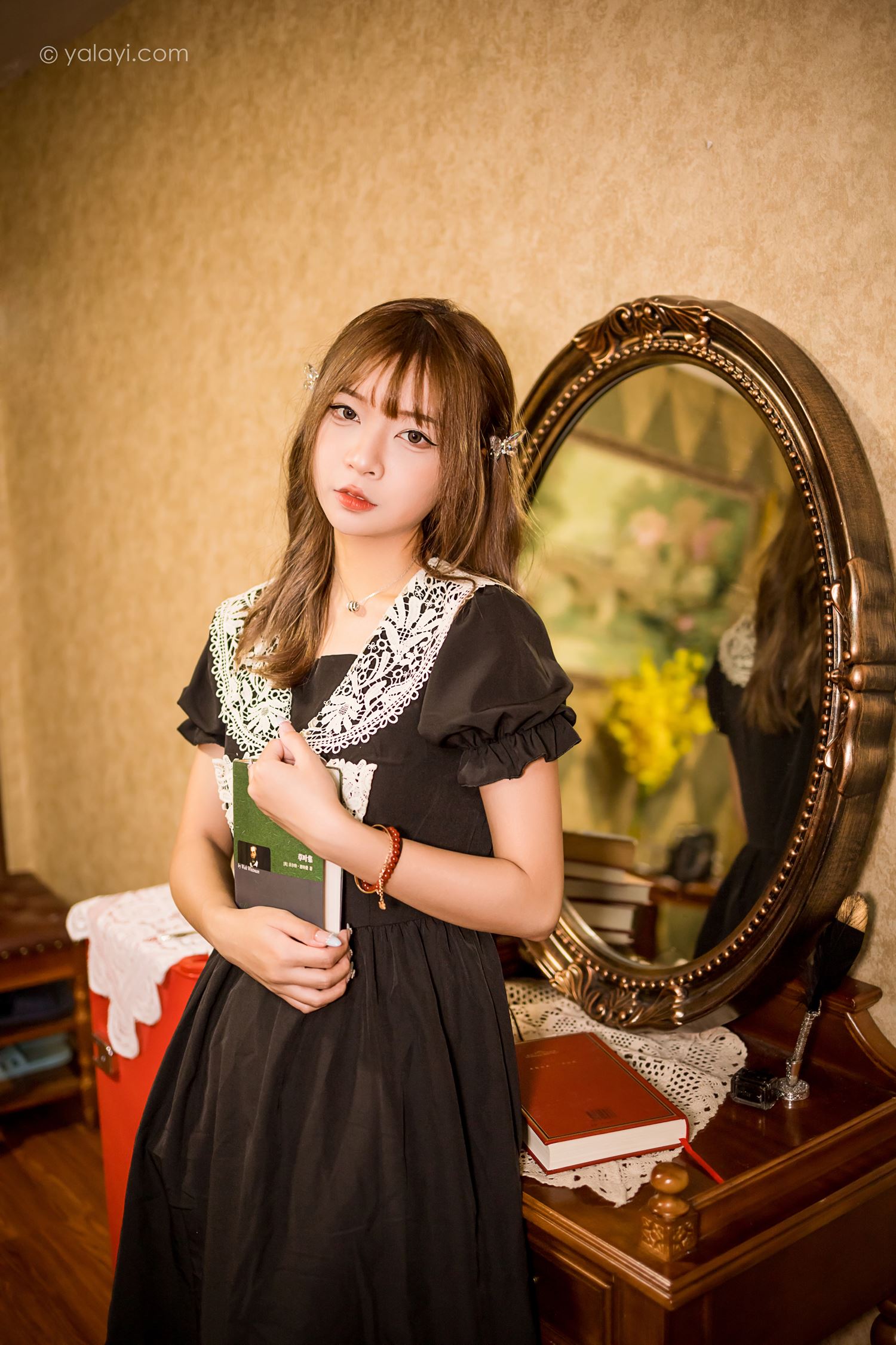 图片[17]-[YALAYI雅拉伊] 2022.08.31 NO.969 黑色的蝴蝶 阿禾[46P] – 速更版-美库