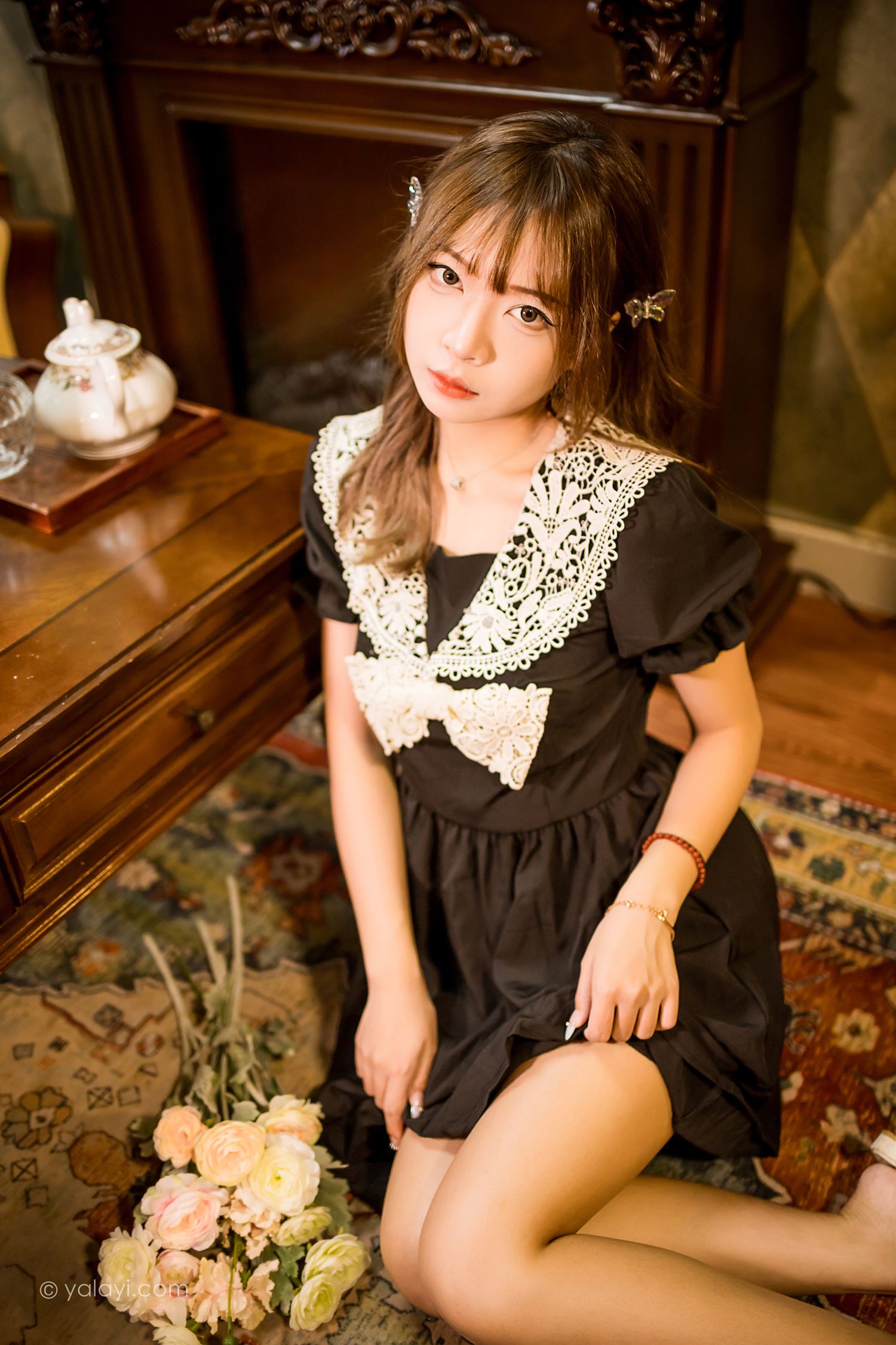 图片[24]-[YALAYI雅拉伊] 2022.08.31 NO.969 黑色的蝴蝶 阿禾[46P] – 速更版-美库