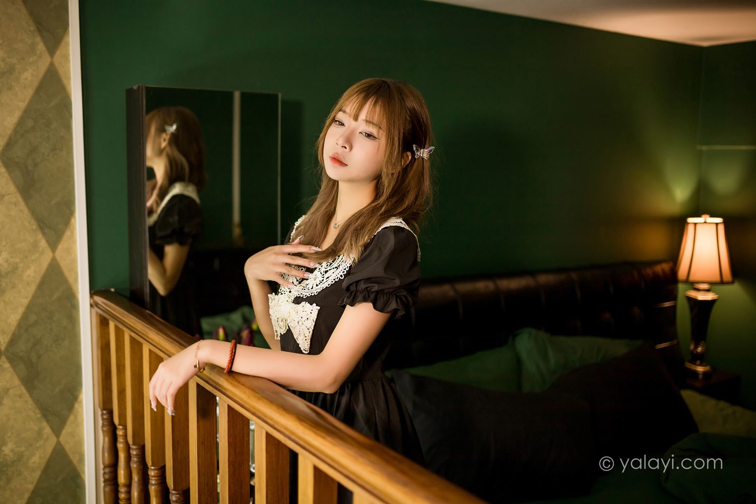 图片[37]-[YALAYI雅拉伊] 2022.08.31 NO.969 黑色的蝴蝶 阿禾[46P] – 速更版-美库