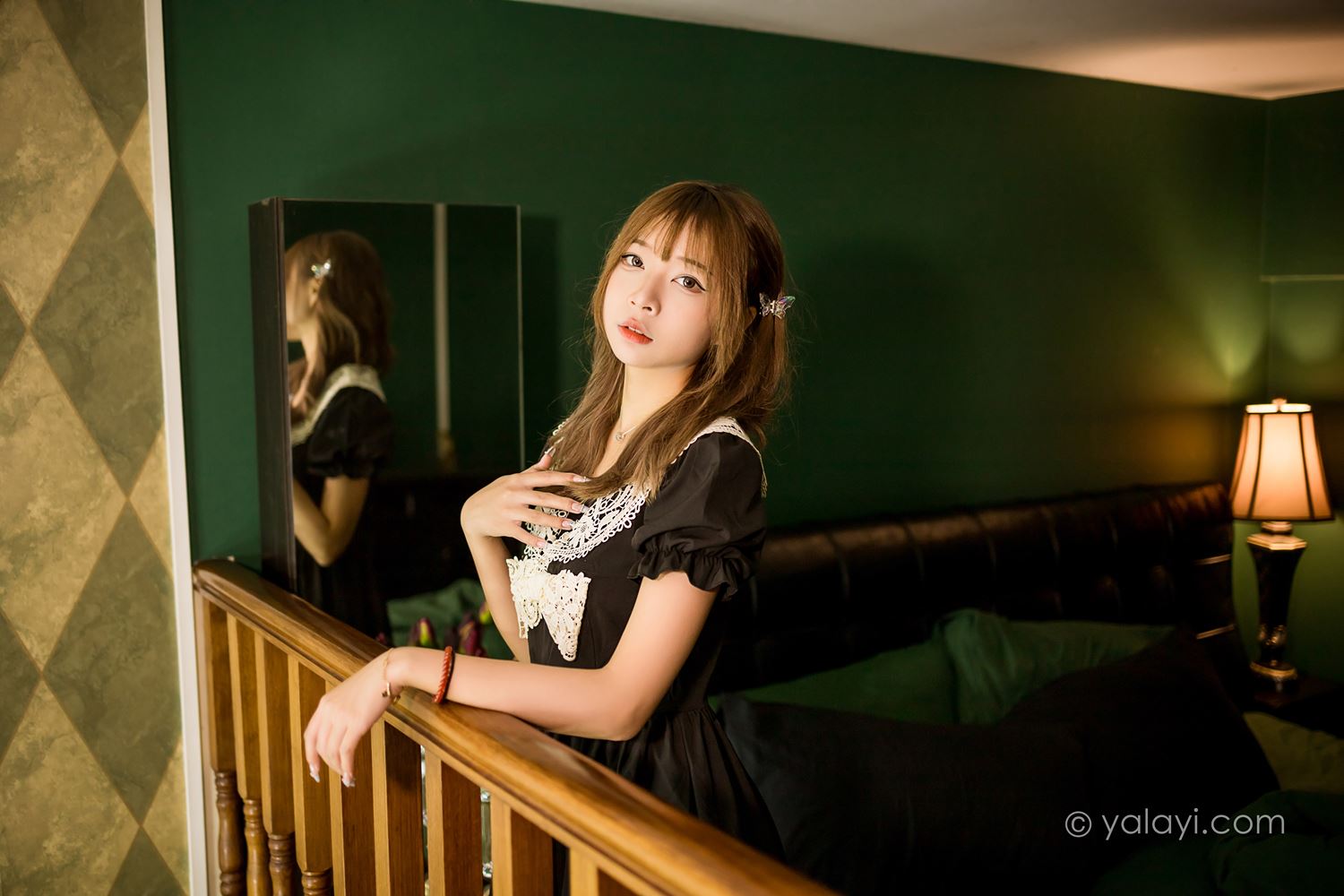 图片[38]-[YALAYI雅拉伊] 2022.08.31 NO.969 黑色的蝴蝶 阿禾[46P] – 速更版-美库