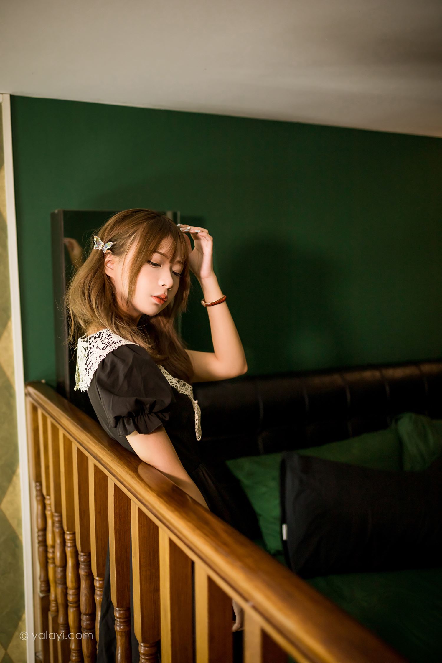 图片[47]-[YALAYI雅拉伊] 2022.08.31 NO.969 黑色的蝴蝶 阿禾[46P] – 速更版-美库