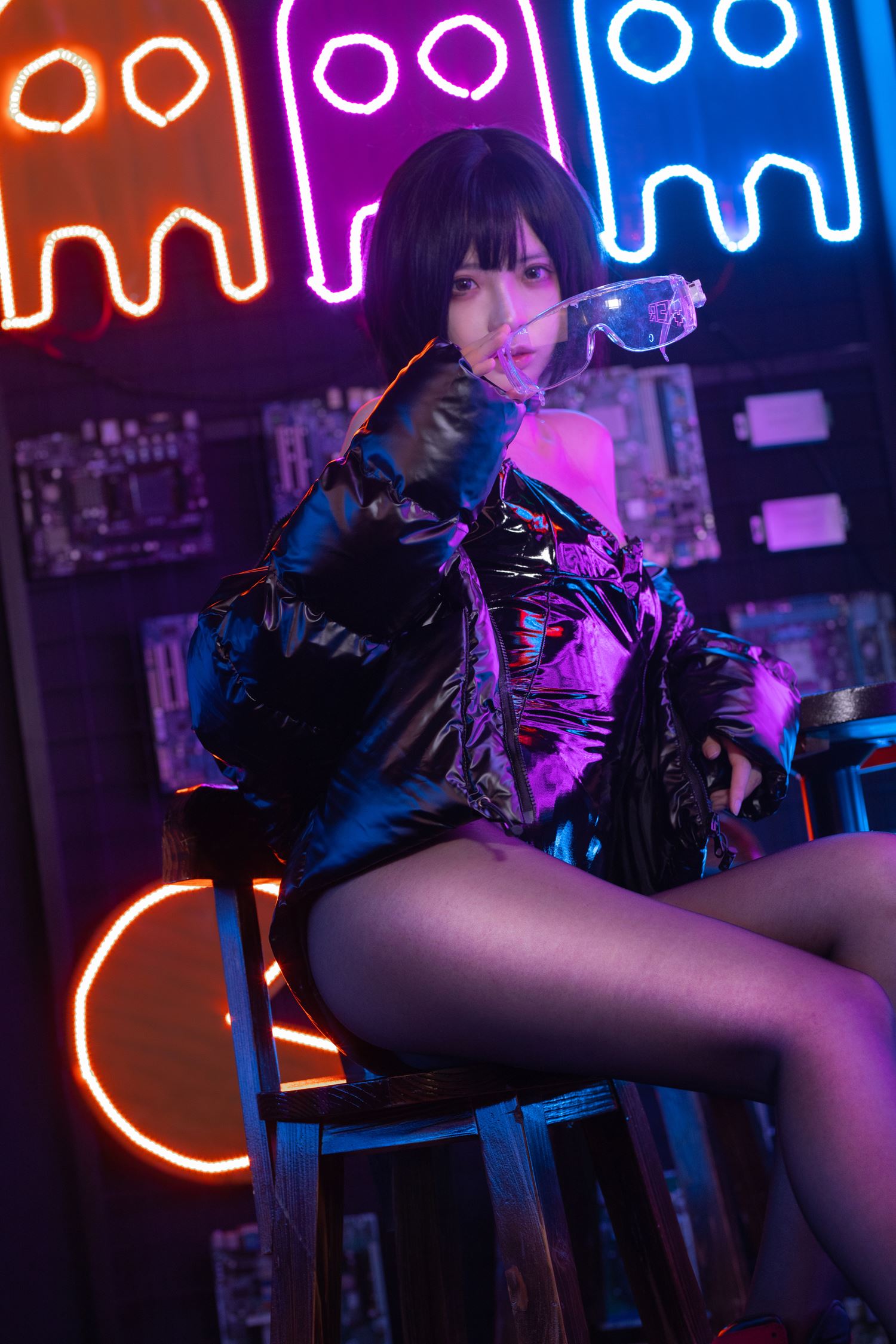 图片[11]-疯猫ss 赛博少女 [38P] – 速更版-美库