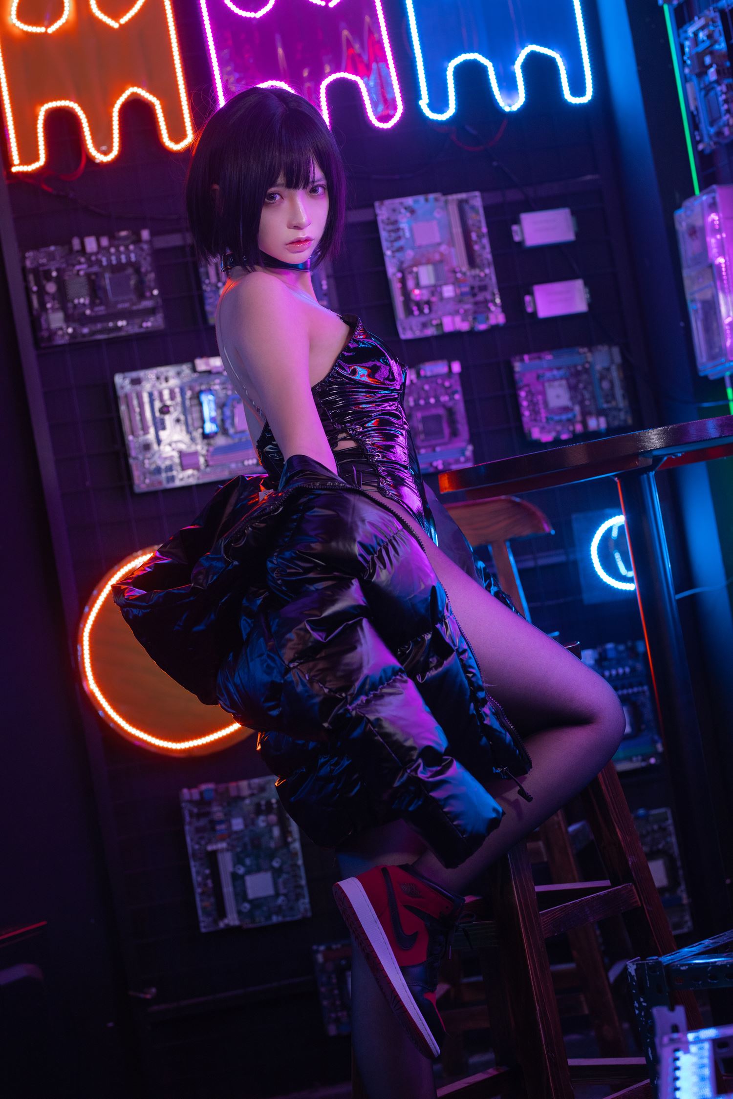 图片[17]-疯猫ss 赛博少女 [38P] – 速更版-美库