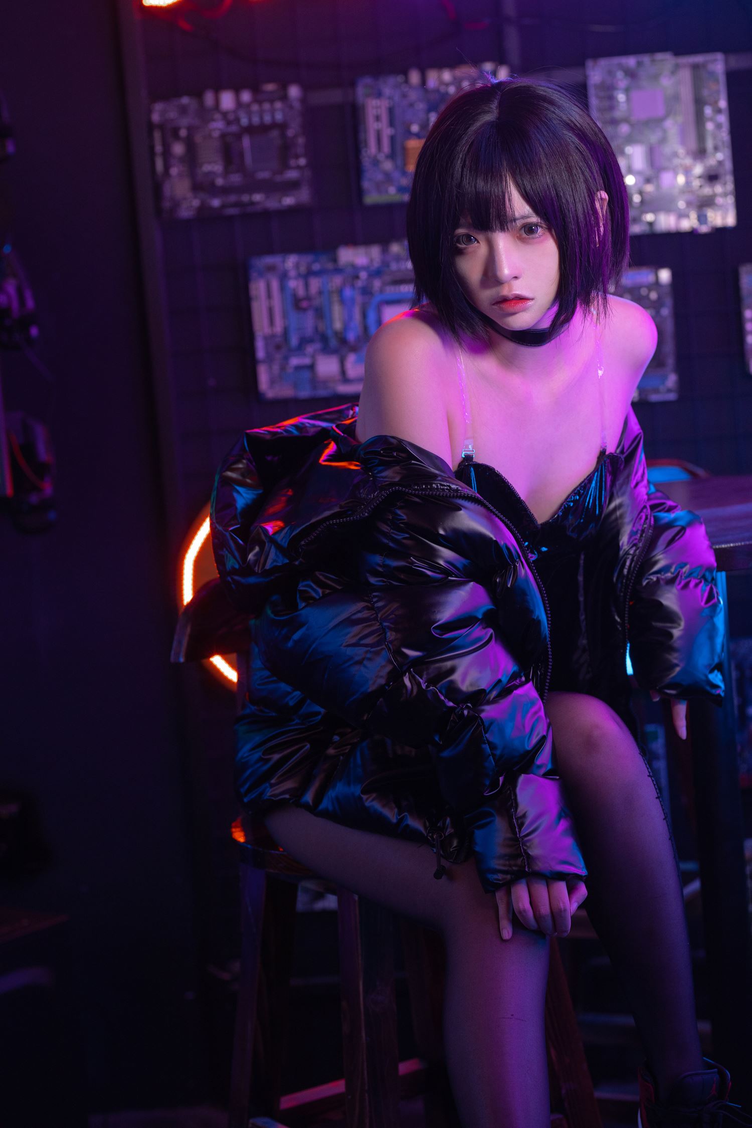 图片[20]-疯猫ss 赛博少女 [38P] – 速更版-美库