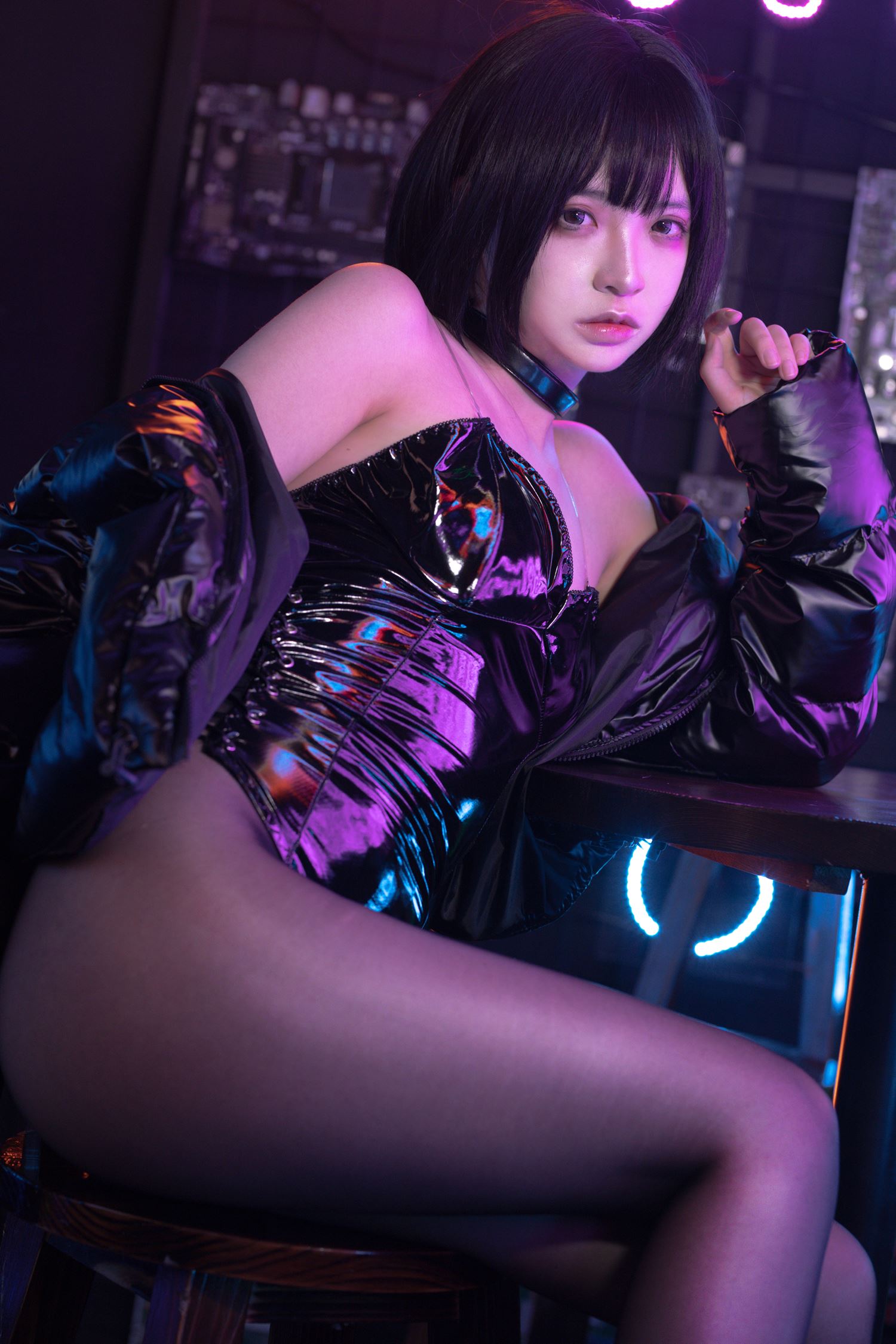 图片[22]-疯猫ss 赛博少女 [38P] – 速更版-美库