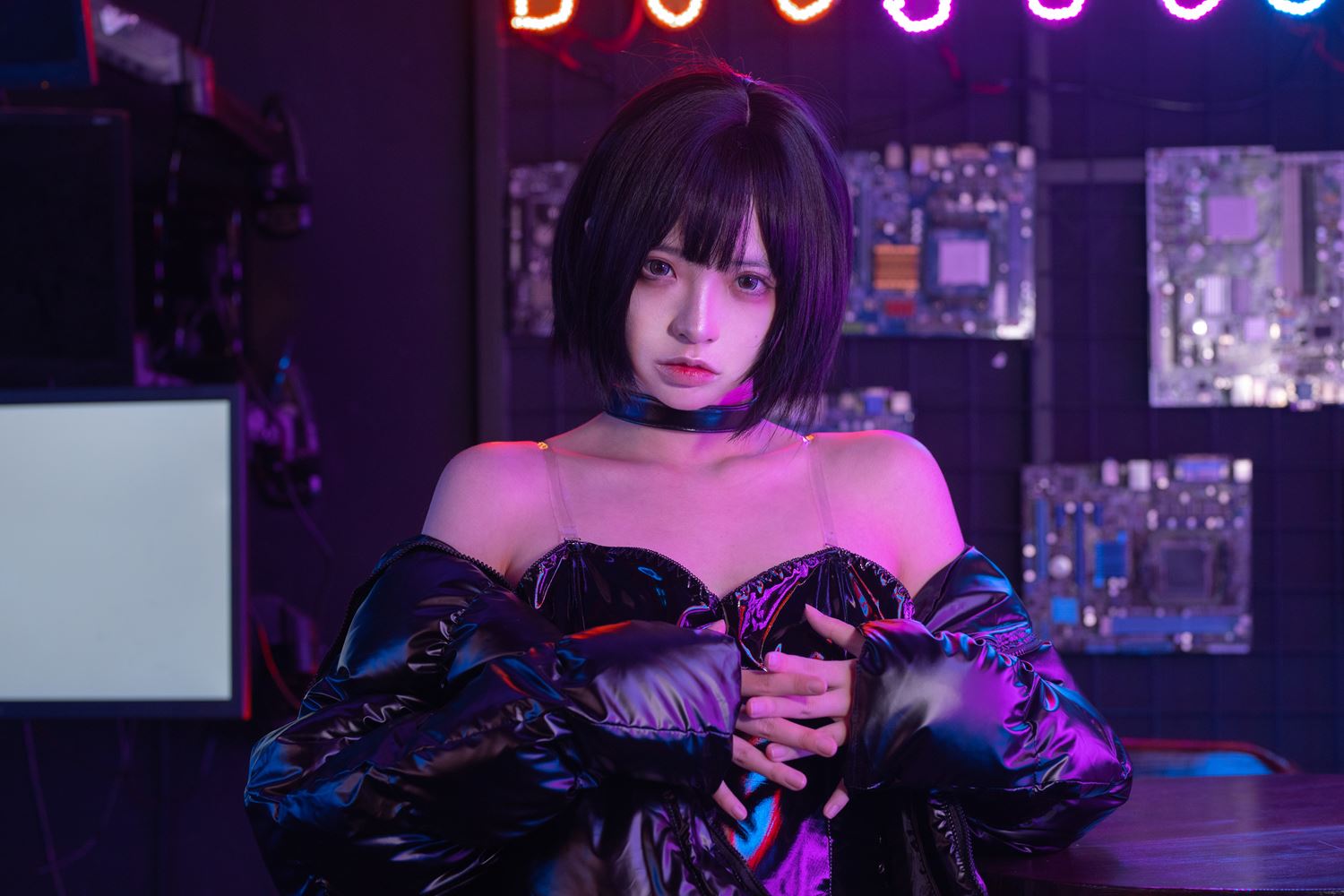 图片[23]-疯猫ss 赛博少女 [38P] – 速更版-美库