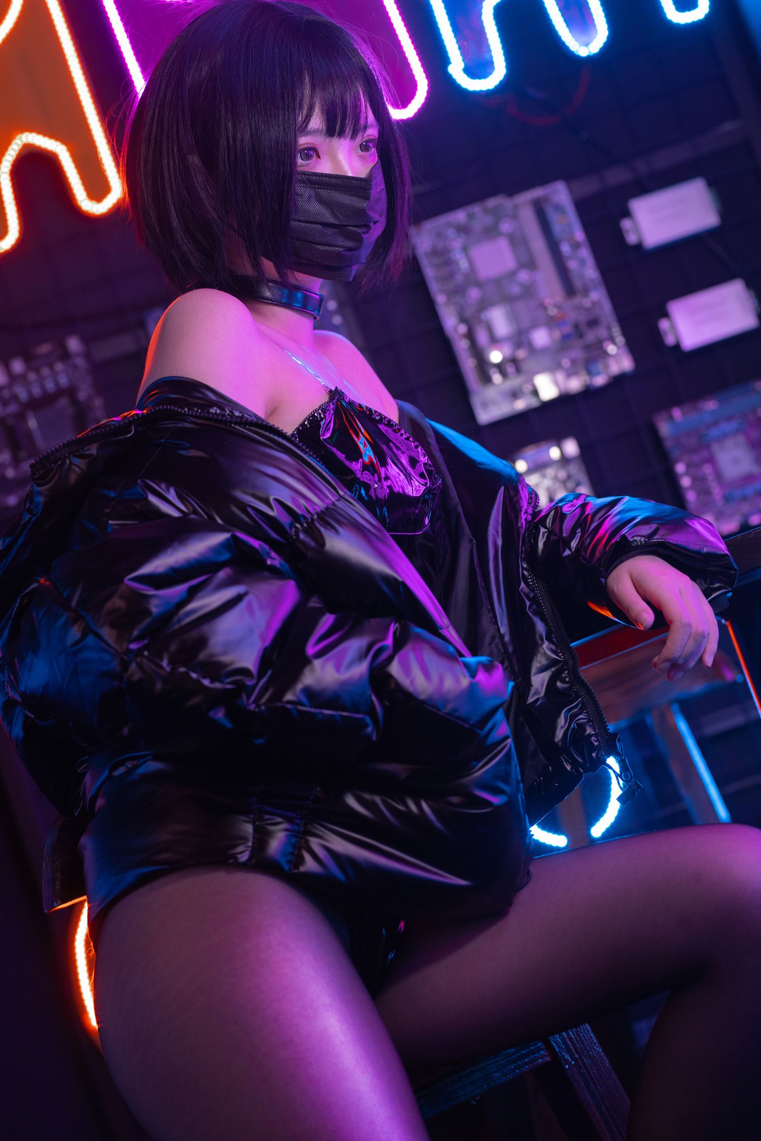 图片[27]-疯猫ss 赛博少女 [38P] – 速更版-美库