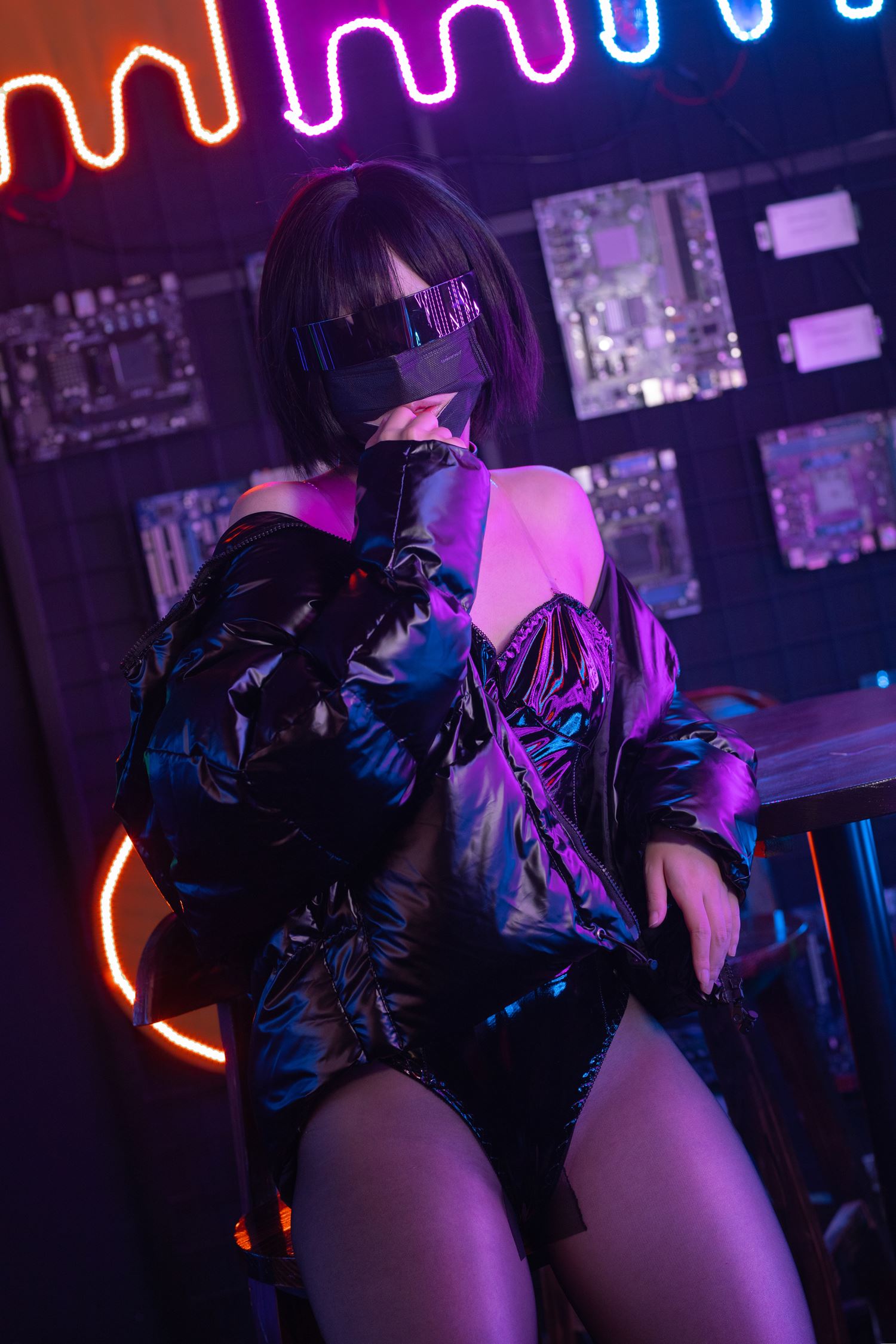 图片[31]-疯猫ss 赛博少女 [38P] – 速更版-美库