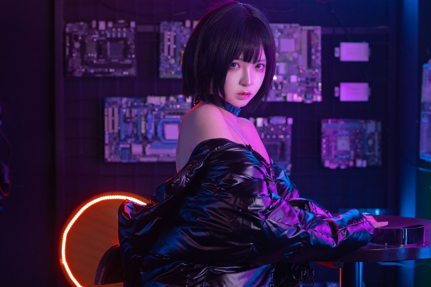 图片[34]-疯猫ss 赛博少女 [38P] – 速更版-美库