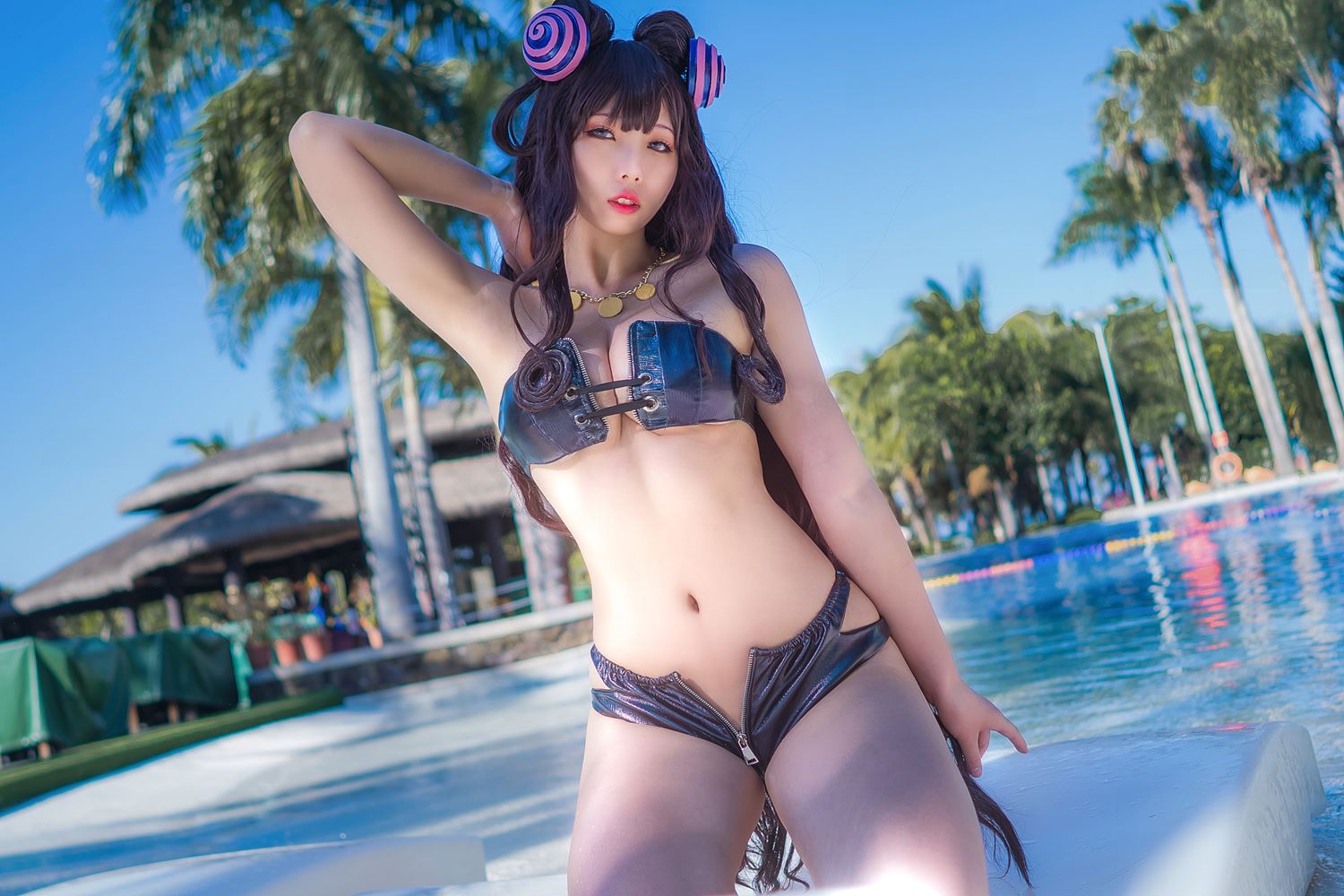 图片[7]-墨玉-M 紫式部泳装 [35P] – 速更版-美库