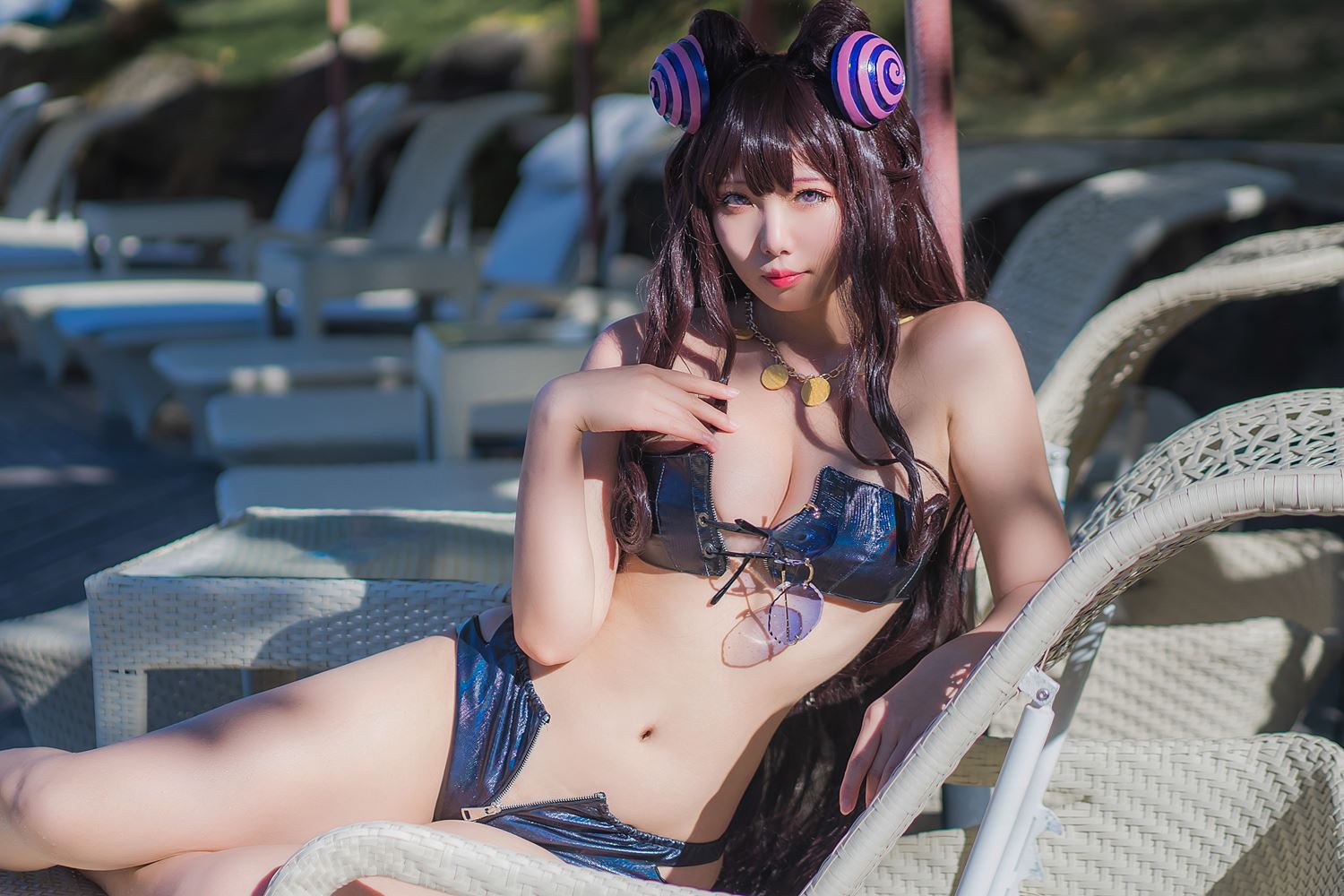 图片[20]-墨玉-M 紫式部泳装 [35P] – 速更版-美库