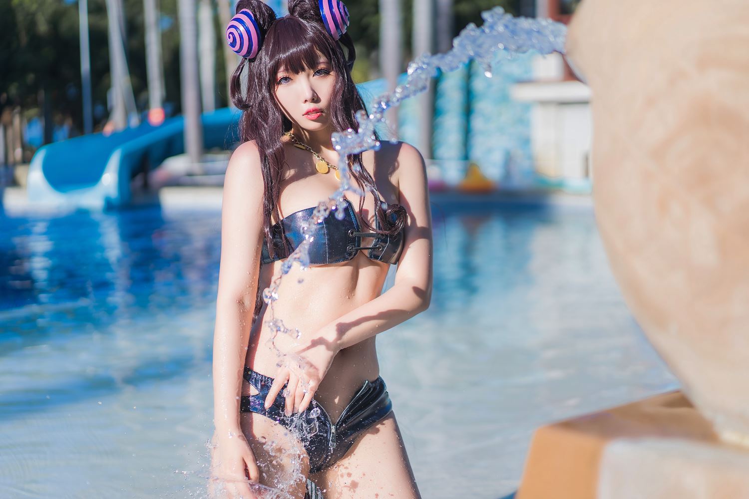 图片[25]-墨玉-M 紫式部泳装 [35P] – 速更版-美库