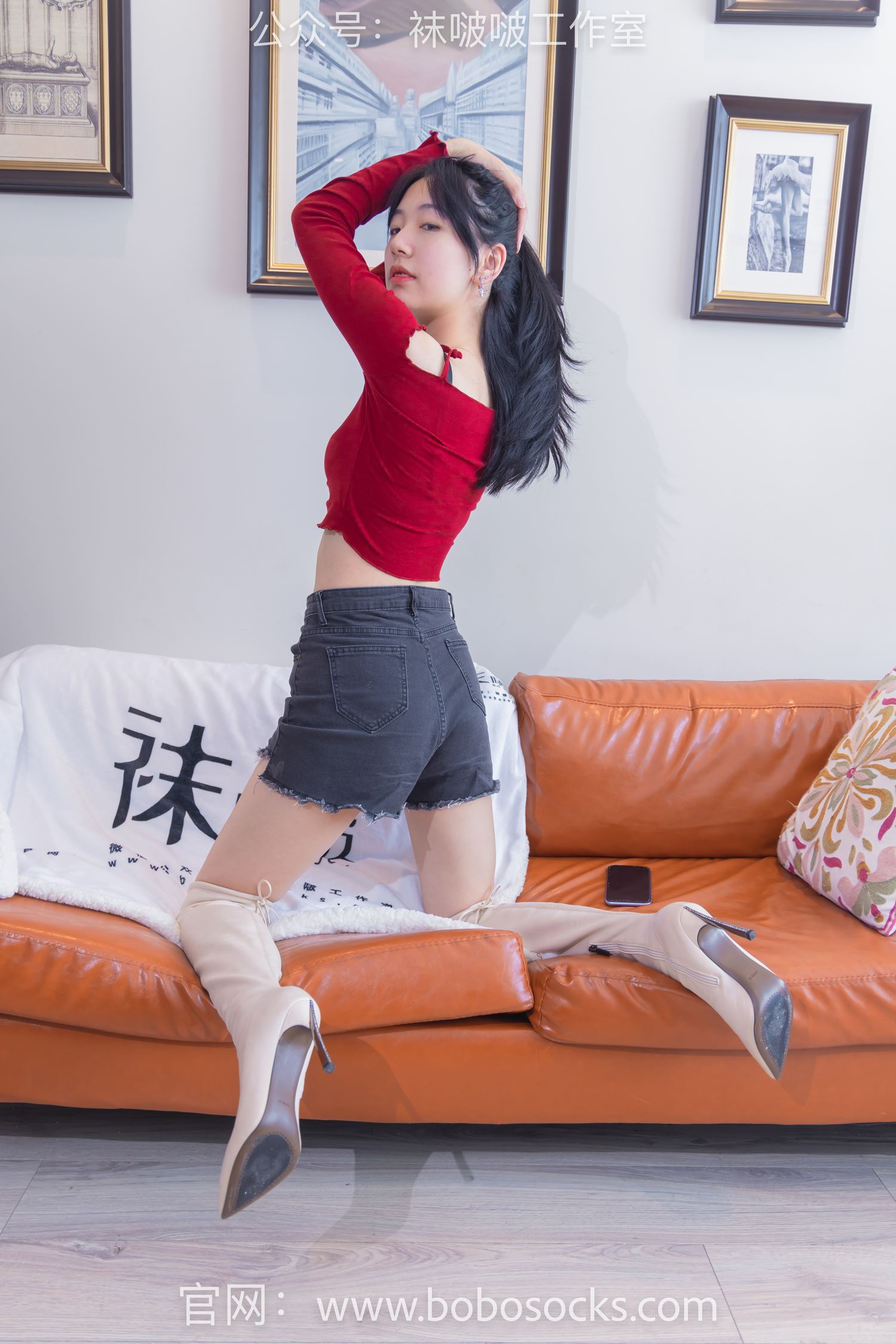 图片[50]-[BoBoSocks袜啵啵]NO.120 小甜豆-高跟长靴、白棉袜、裸足[170P] – 速更版-美库