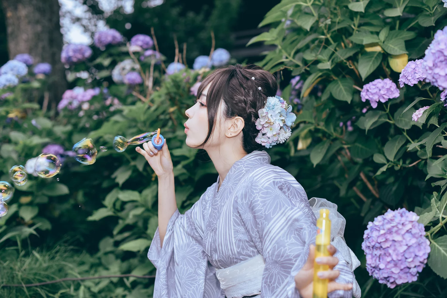 图片[15]-网紅Coser@ElyEE子 Yukata [50P] – 速更版-美库