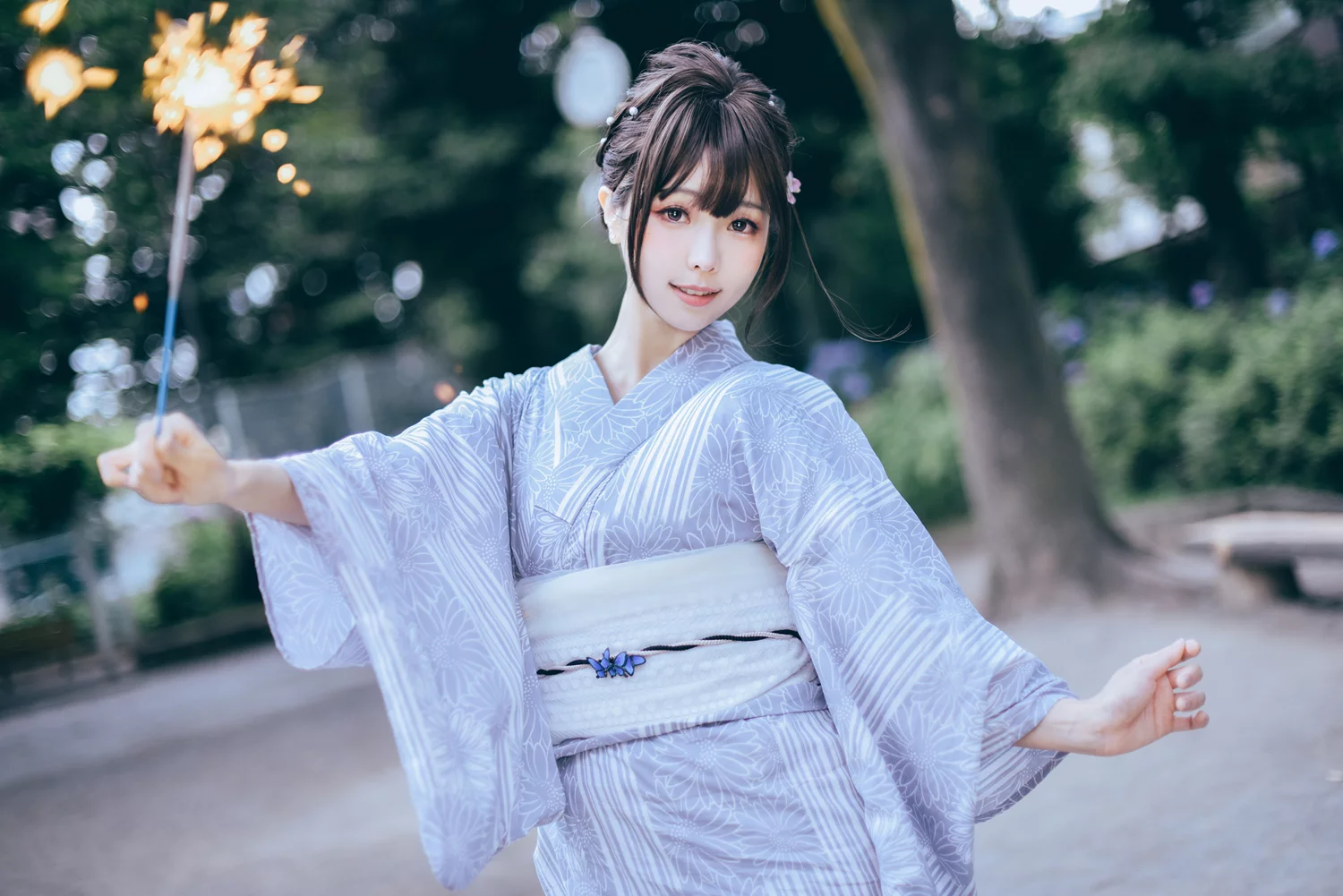 图片[23]-网紅Coser@ElyEE子 Yukata [50P] – 速更版-美库