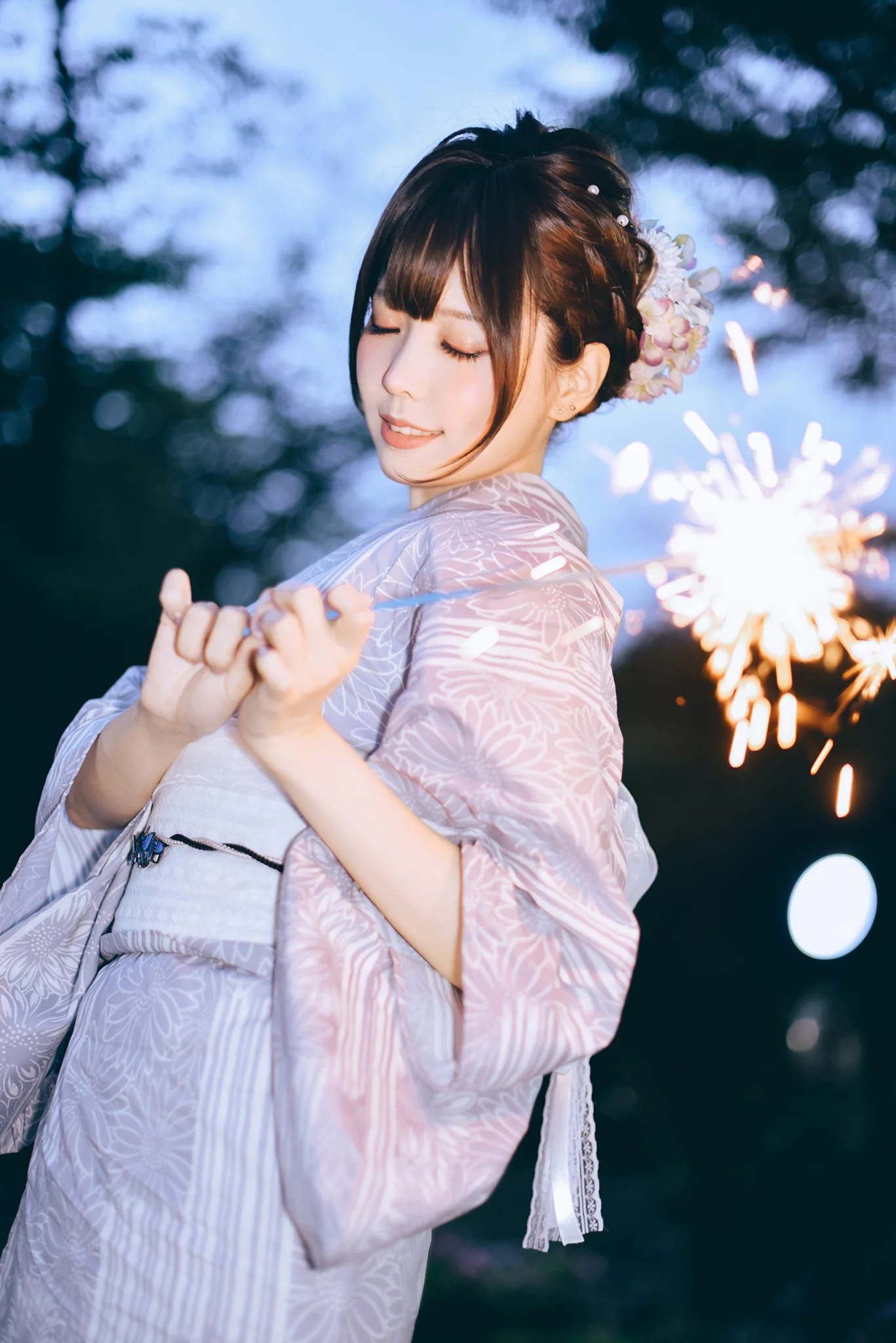 图片[31]-网紅Coser@ElyEE子 Yukata [50P] – 速更版-美库