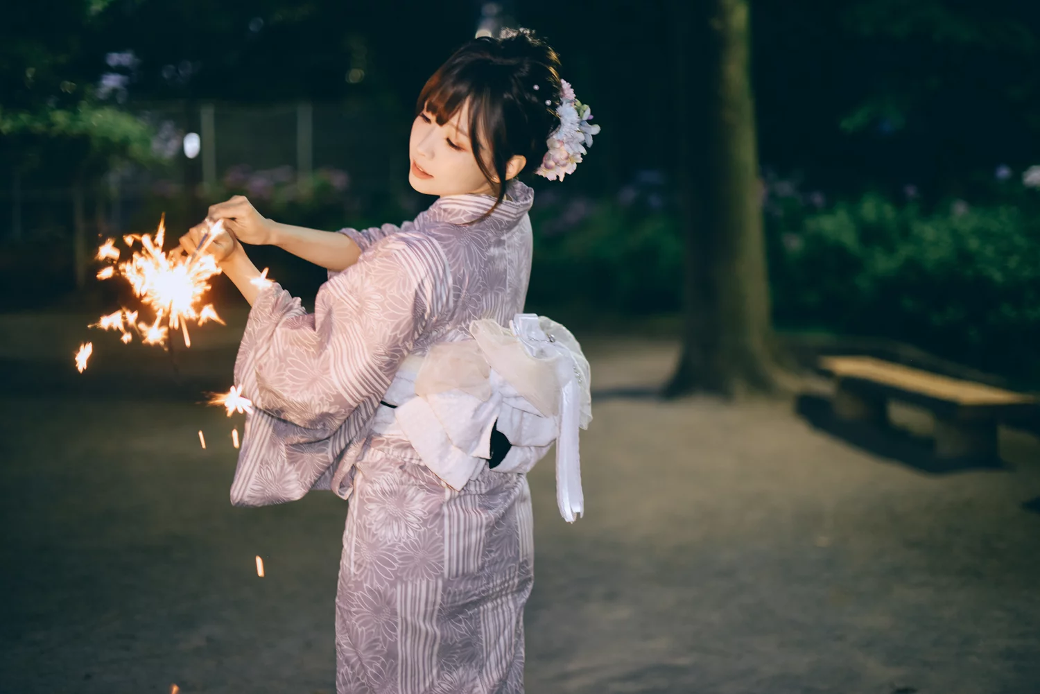 图片[41]-网紅Coser@ElyEE子 Yukata [50P] – 速更版-美库