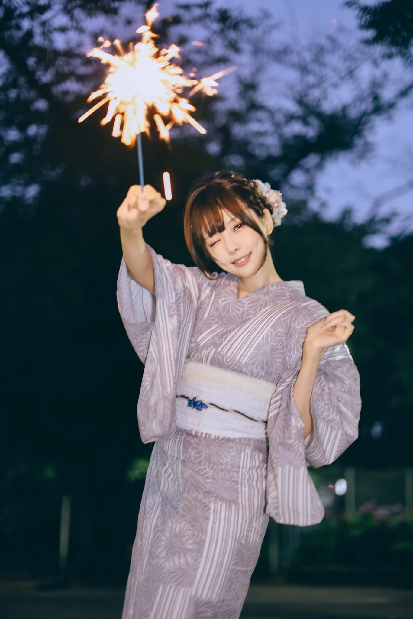 图片[46]-网紅Coser@ElyEE子 Yukata [50P] – 速更版-美库