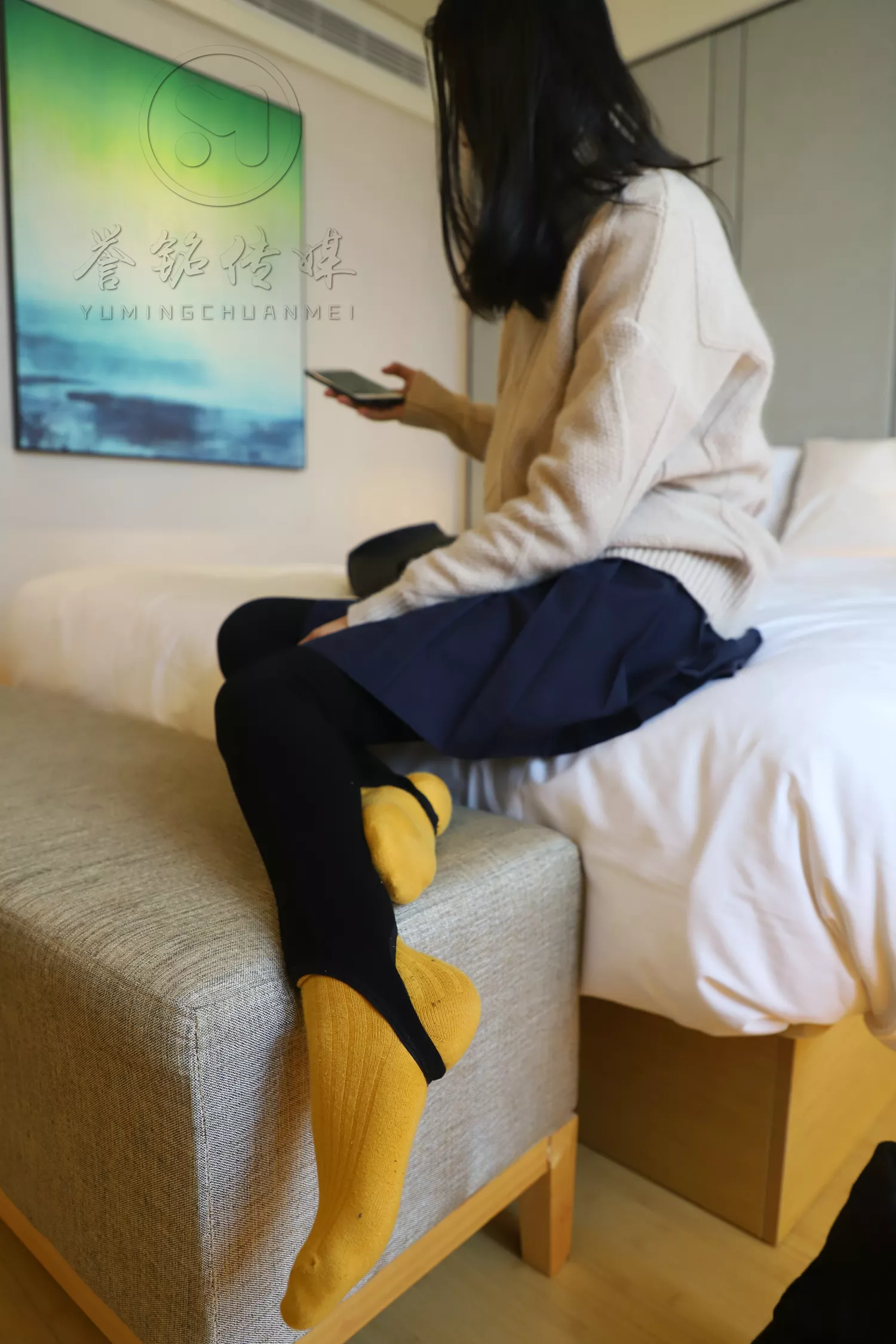 图片[44]-[誉铭传媒]袜足摄影 2019年 NO.015 黄棉袜裸足[150P] – 速更版-美库