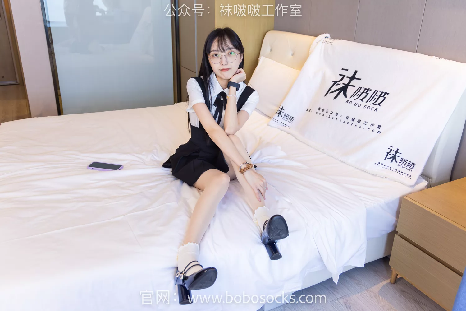 图片[12]-[BoBoSocks袜啵啵]NO.121 稚予-高跟鞋、白棉袜、肉丝[140P] – 速更版-美库