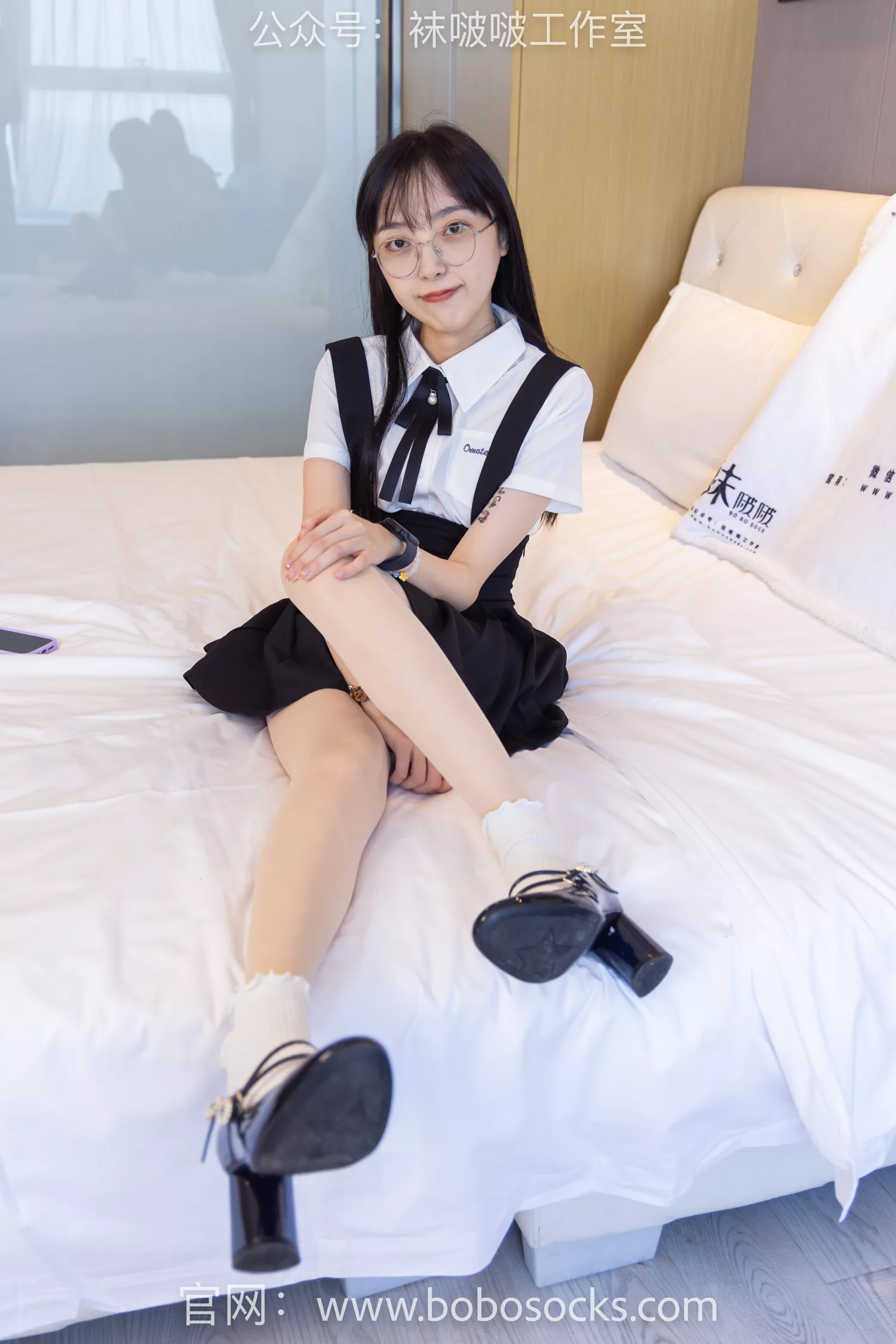 图片[17]-[BoBoSocks袜啵啵]NO.121 稚予-高跟鞋、白棉袜、肉丝[140P] – 速更版-美库