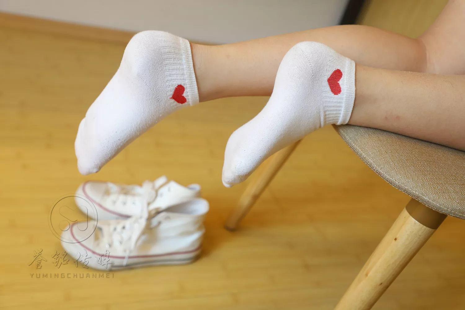 图片[61]-[誉铭传媒]袜足摄影 2019年 NO.017 爱心白棉袜[145P] – 速更版-美库
