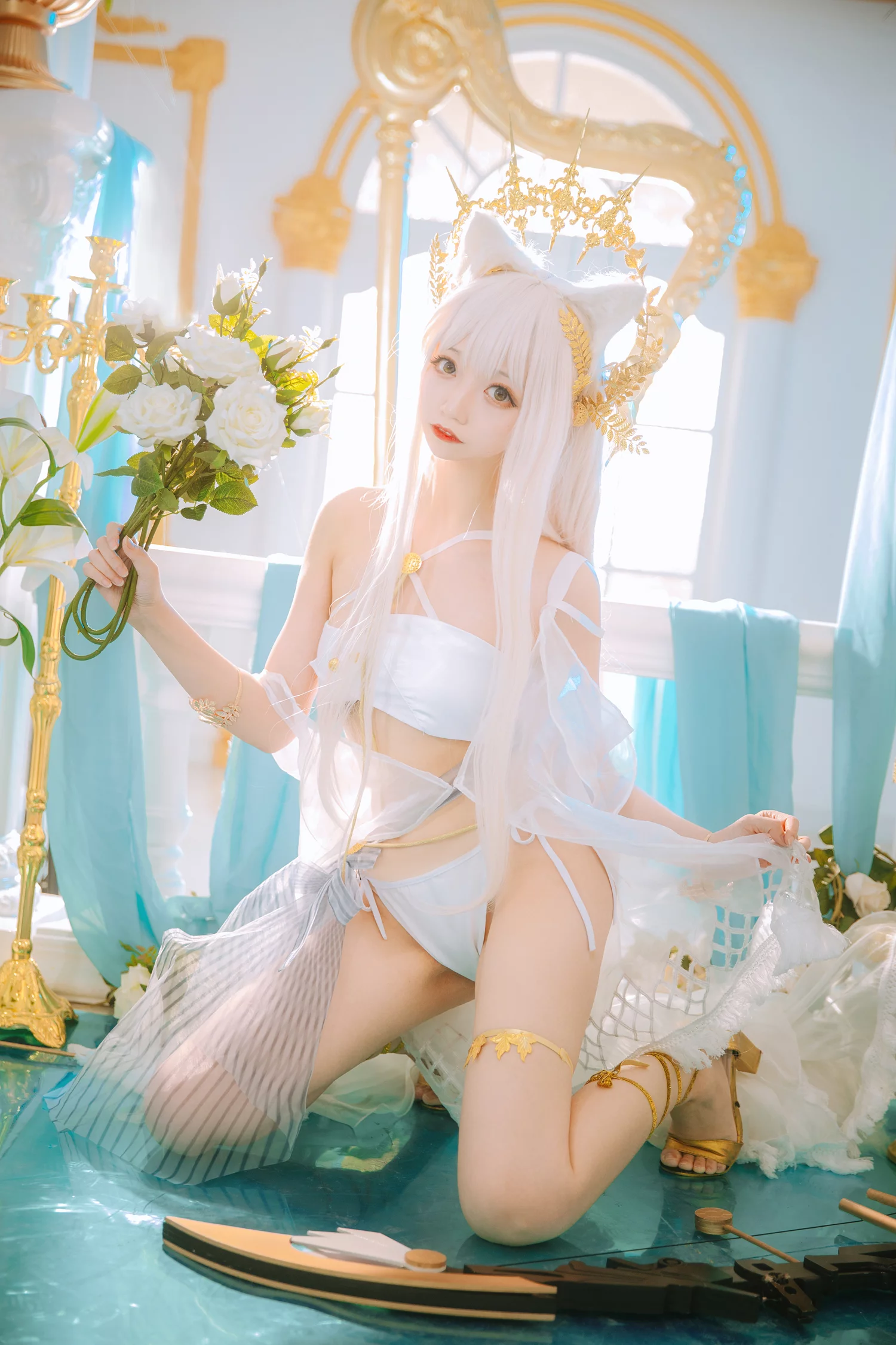 图片[21]-小野寺地瓜  白金泳装 [22P] – 速更版-美库