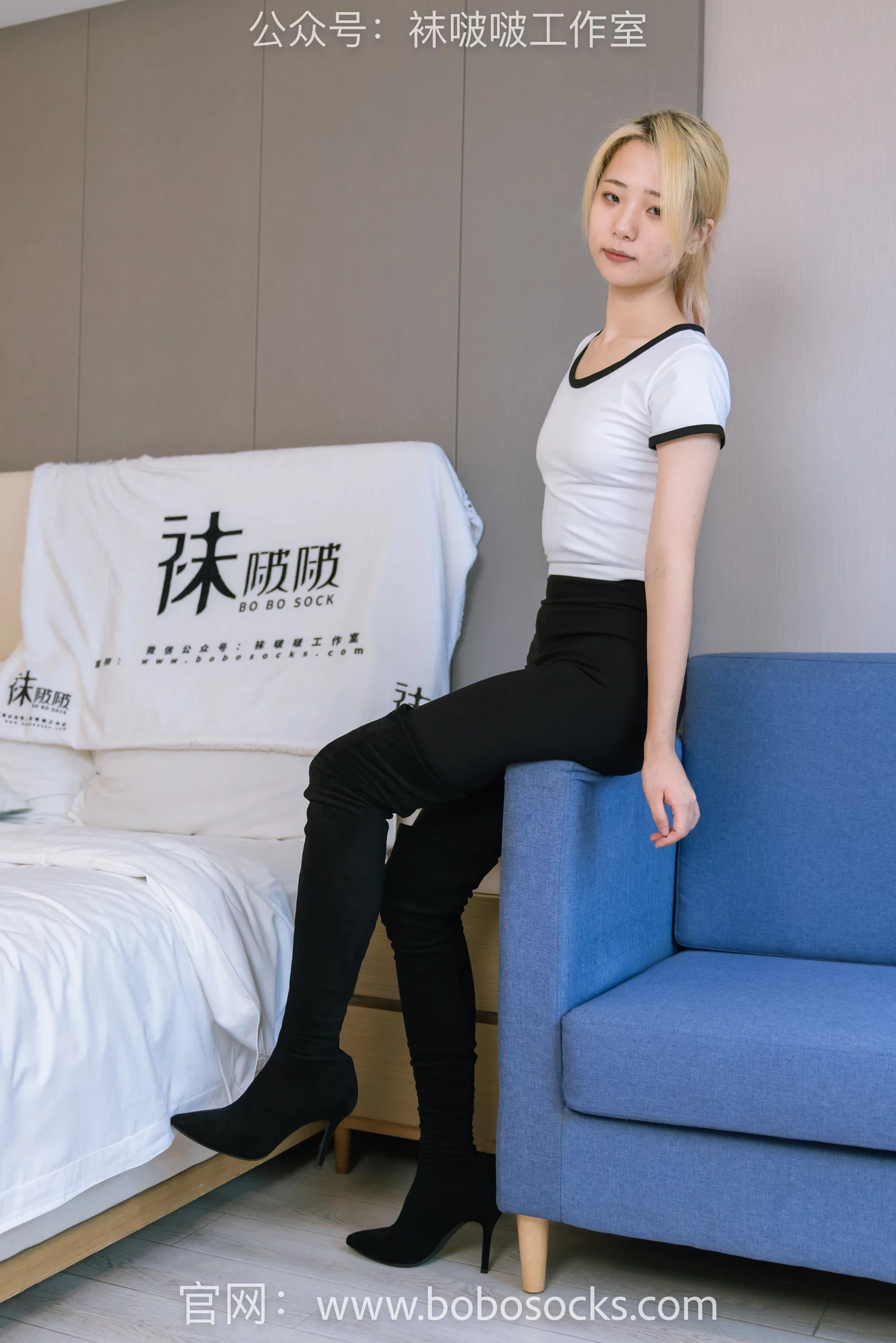 图片[13]-[BoBoSocks袜啵啵]NO.122 小淳-高跟长靴、白棉袜[149P] – 速更版-美库