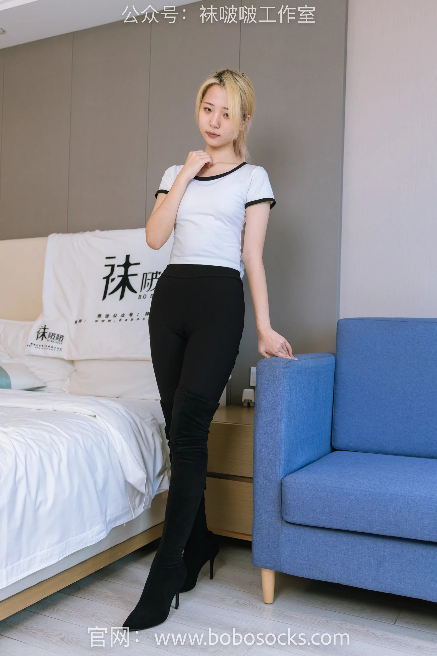 图片[15]-[BoBoSocks袜啵啵]NO.122 小淳-高跟长靴、白棉袜[149P] – 速更版-美库