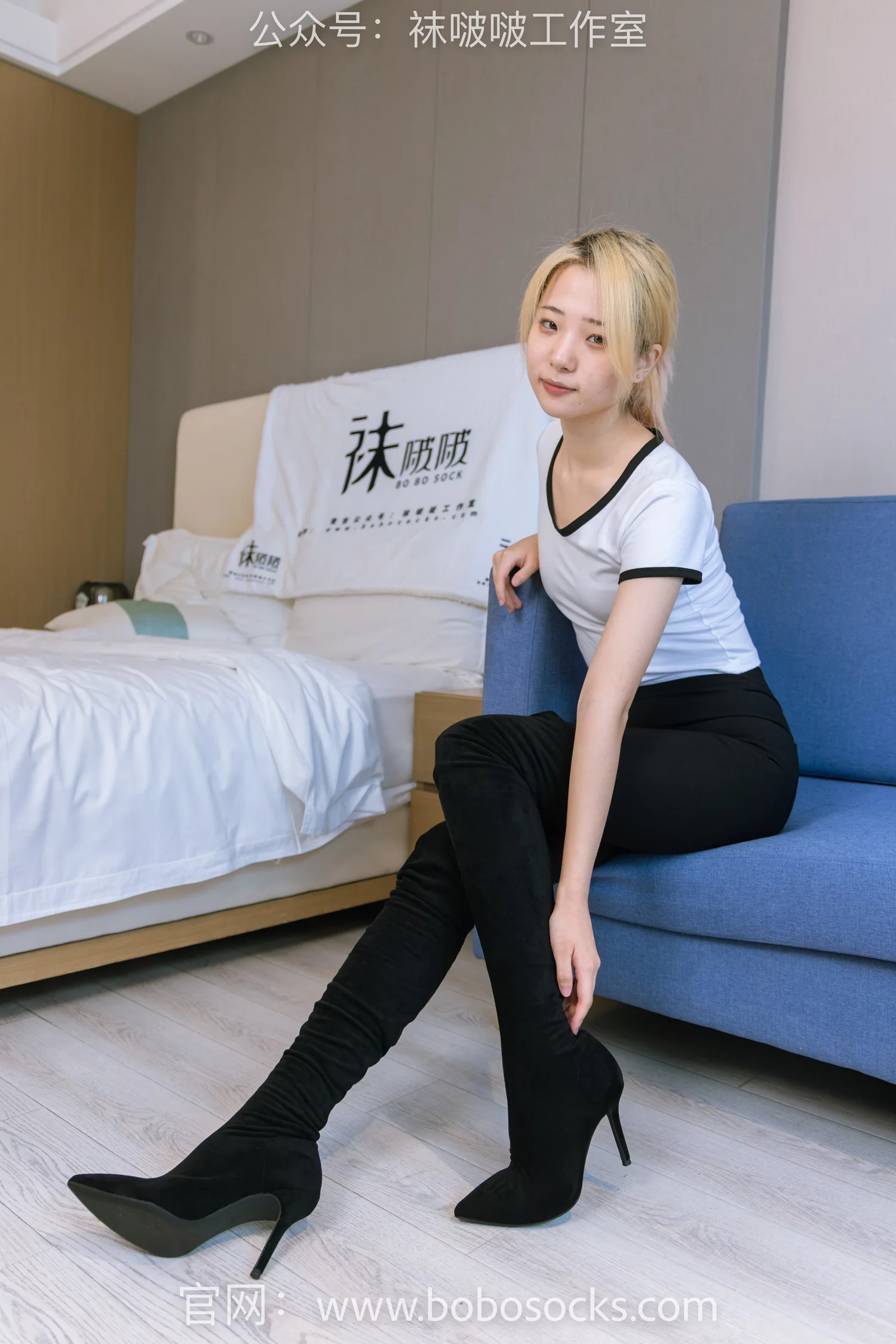 图片[26]-[BoBoSocks袜啵啵]NO.122 小淳-高跟长靴、白棉袜[149P] – 速更版-美库