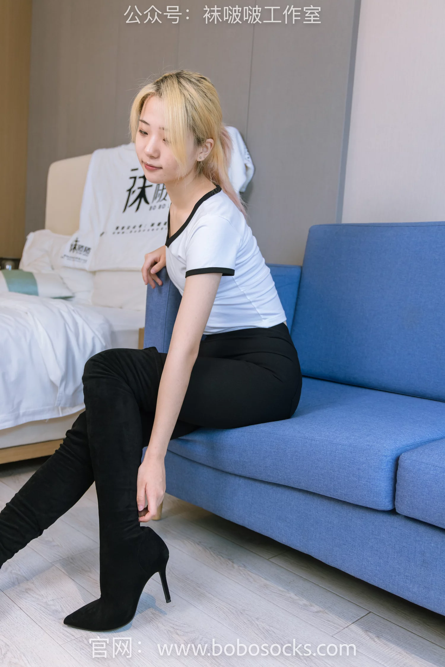 图片[27]-[BoBoSocks袜啵啵]NO.122 小淳-高跟长靴、白棉袜[149P] – 速更版-美库