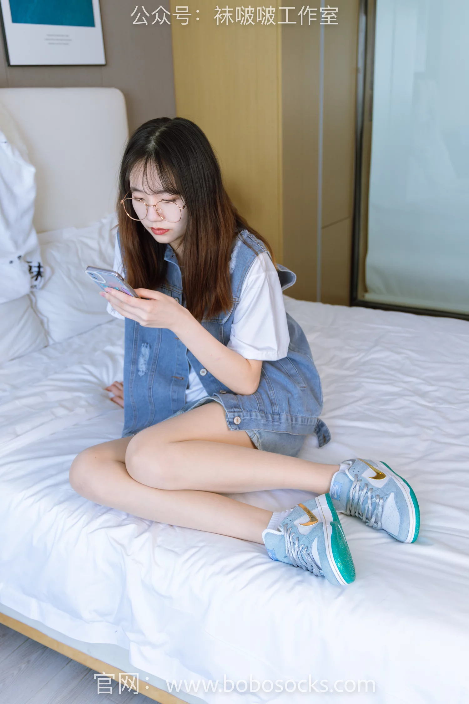 图片[15]-[BoBoSocks袜啵啵]NO.123 小甜豆-板鞋、白棉袜、肉丝[140P] – 速更版-美库