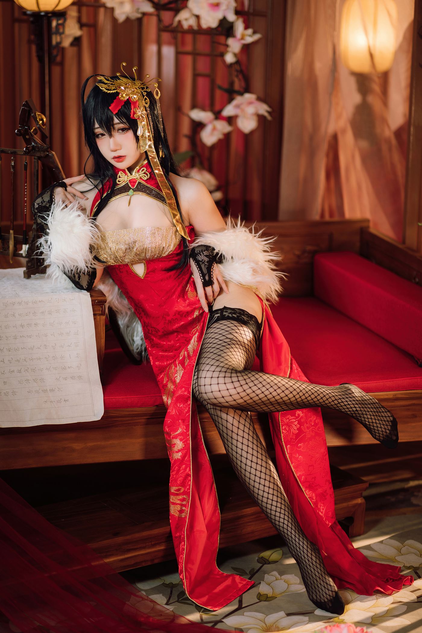 图片[12]-焖焖碳 大凤旗袍 [20P] – 速更版-美库