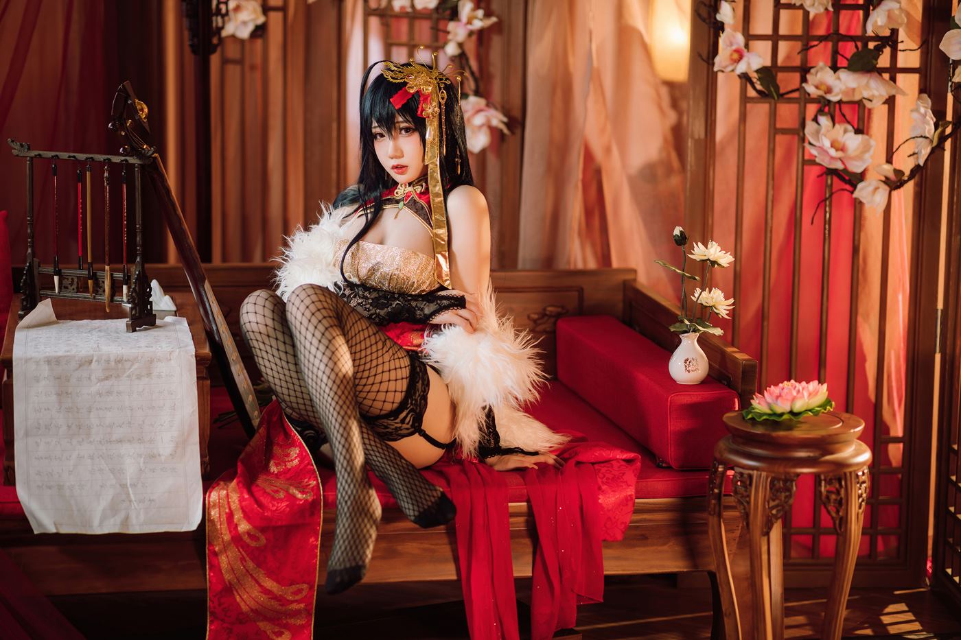 图片[14]-焖焖碳 大凤旗袍 [20P] – 速更版-美库