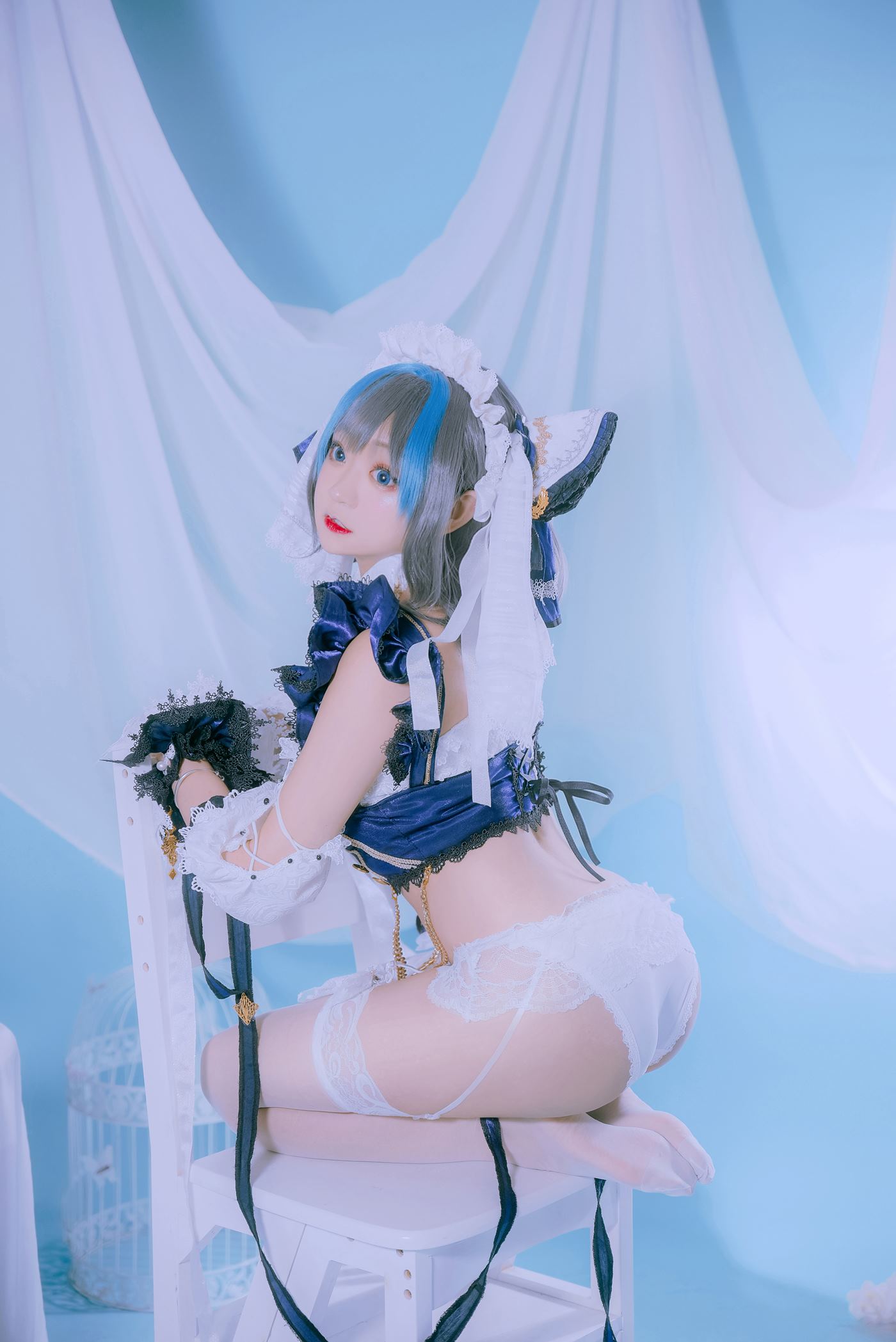 图片[10]-网紅Coser@-桃夭葵 柴郡 [20P] – 速更版-美库