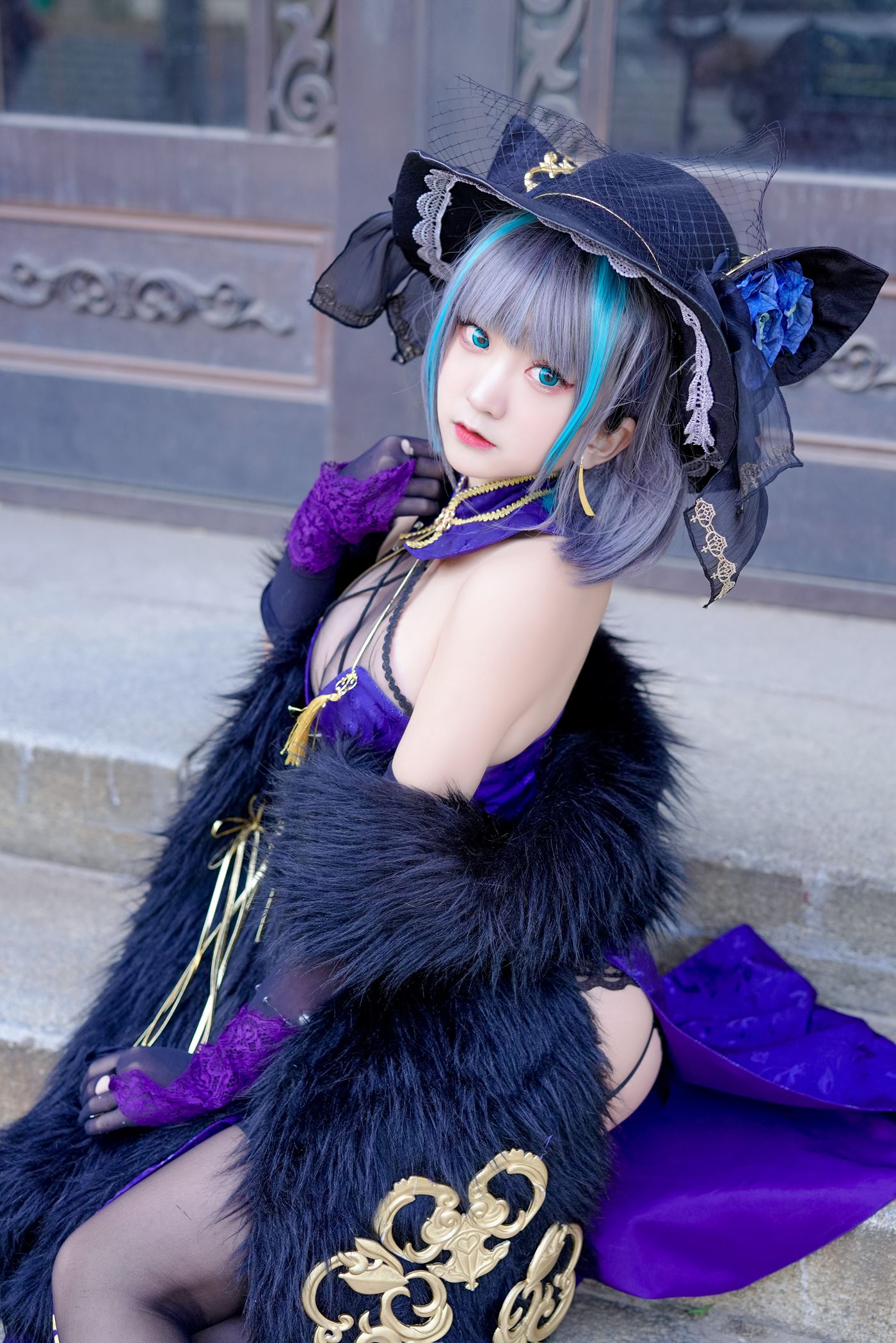 图片[12]-网紅Coser@-桃夭葵 柴郡旗袍 [33P] – 速更版-美库