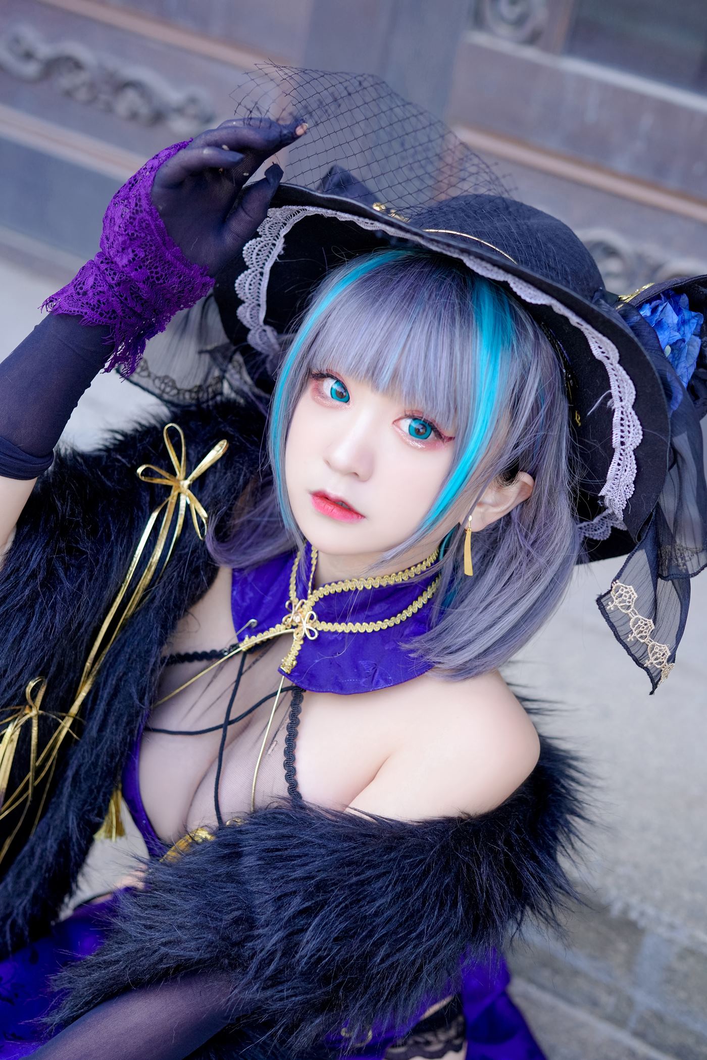 图片[15]-网紅Coser@-桃夭葵 柴郡旗袍 [33P] – 速更版-美库