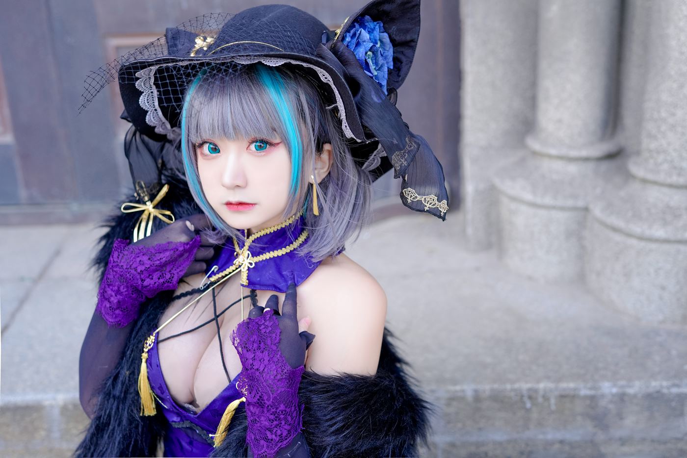 图片[20]-网紅Coser@-桃夭葵 柴郡旗袍 [33P] – 速更版-美库