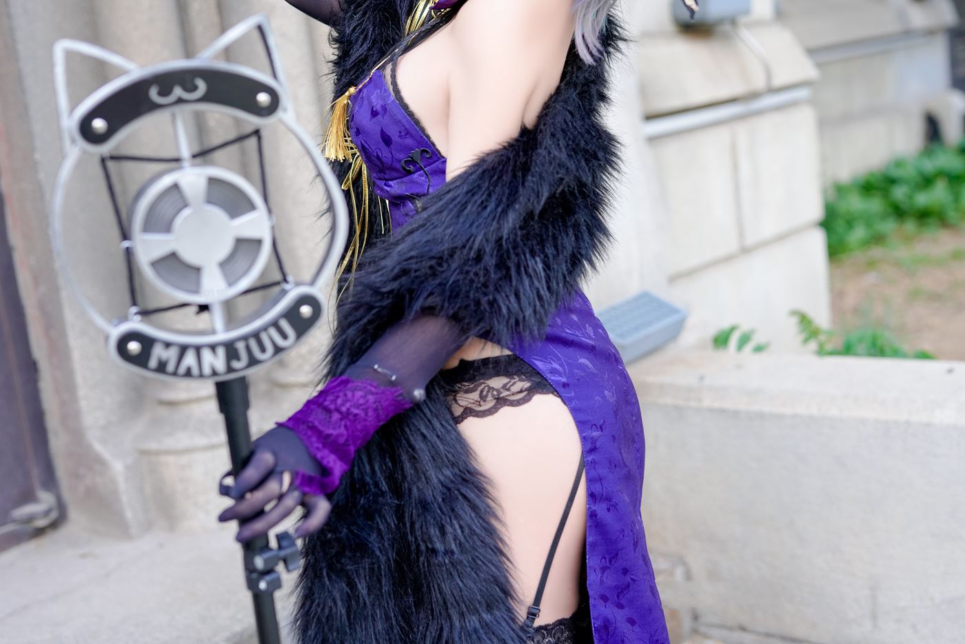 图片[31]-网紅Coser@-桃夭葵 柴郡旗袍 [33P] – 速更版-美库