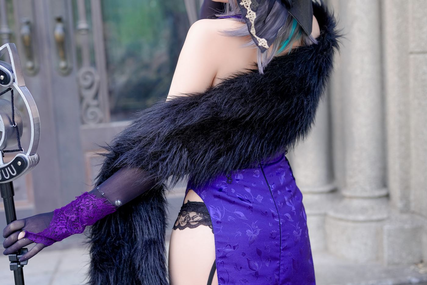 图片[33]-网紅Coser@-桃夭葵 柴郡旗袍 [33P] – 速更版-美库