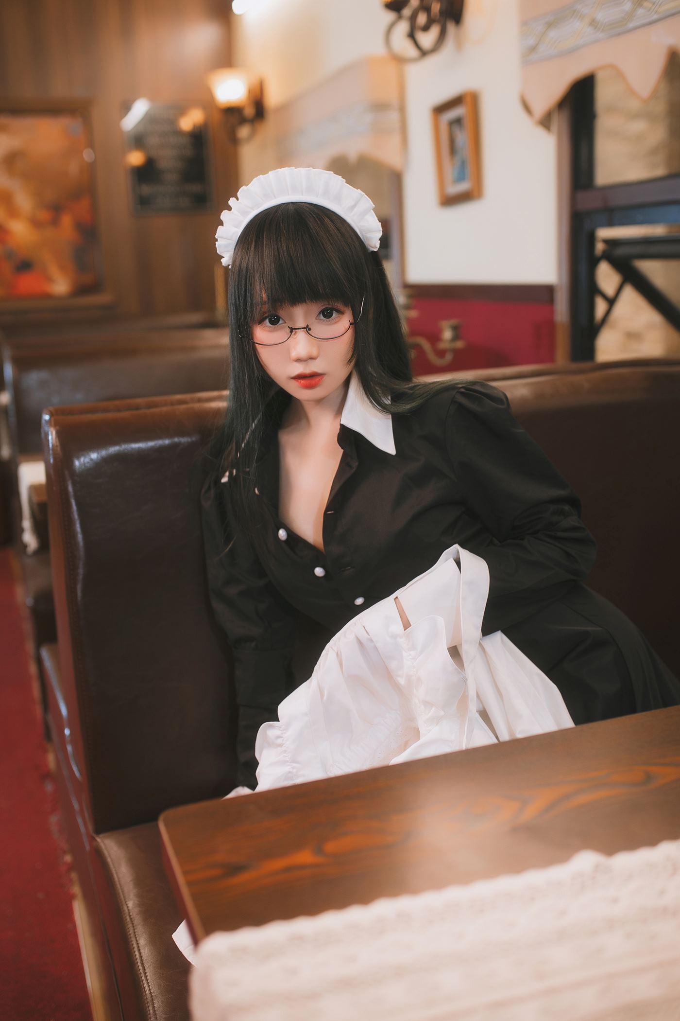 图片[12]-焖焖碳 女仆 [28P] – 速更版-美库