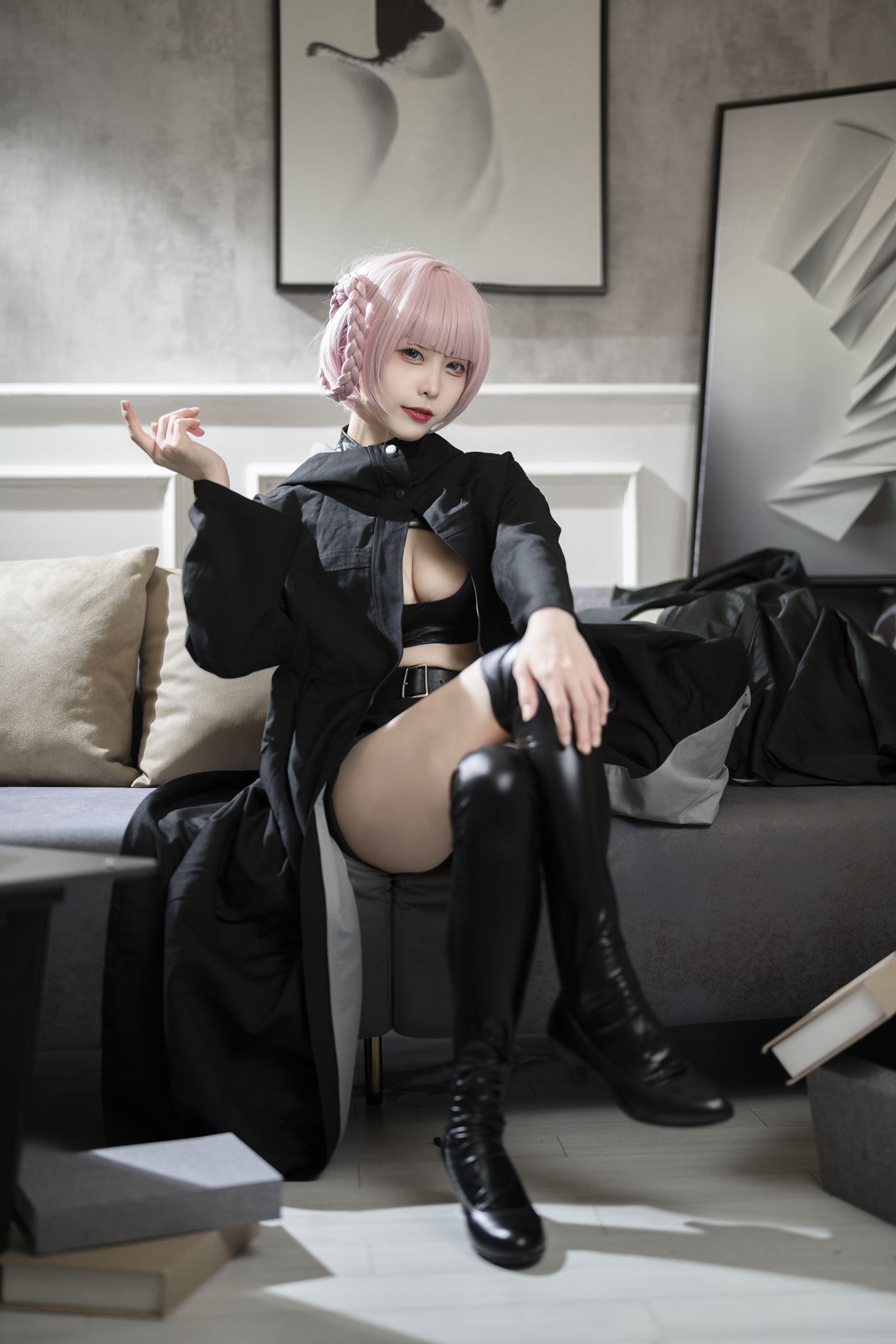 图片[13]-樱岛嗷  七草荠原皮+女仆 [37P] – 速更版-美库