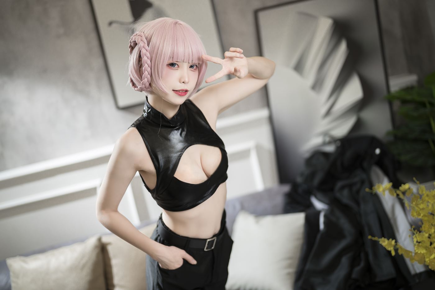 图片[16]-樱岛嗷  七草荠原皮+女仆 [37P] – 速更版-美库