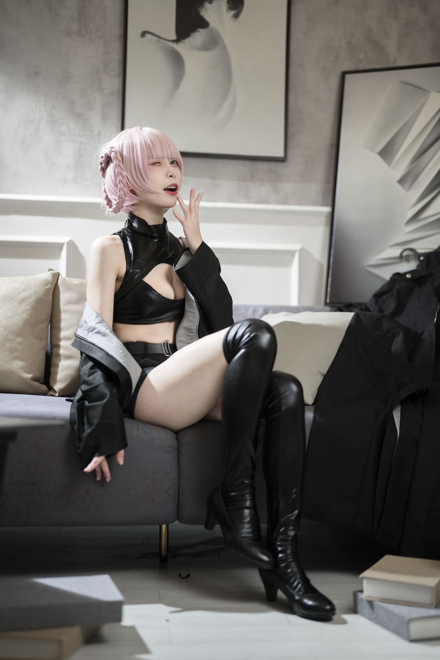 图片[18]-樱岛嗷  七草荠原皮+女仆 [37P] – 速更版-美库