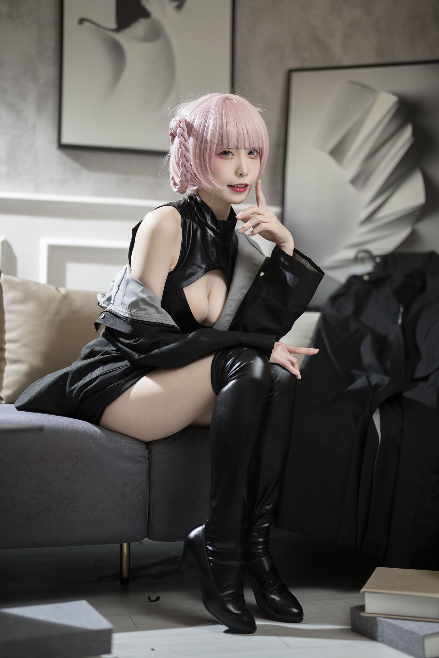 图片[19]-樱岛嗷  七草荠原皮+女仆 [37P] – 速更版-美库