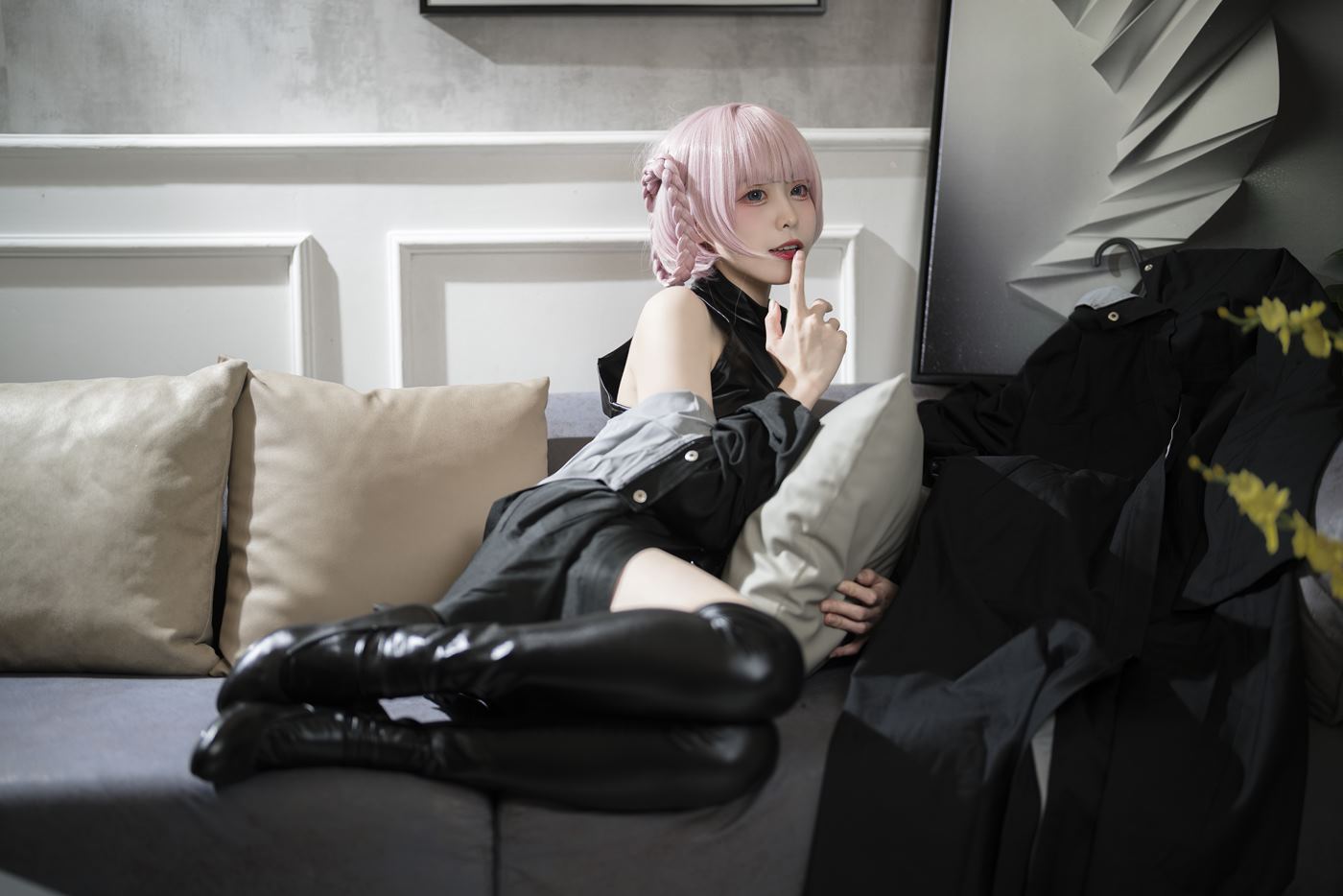 图片[23]-樱岛嗷  七草荠原皮+女仆 [37P] – 速更版-美库