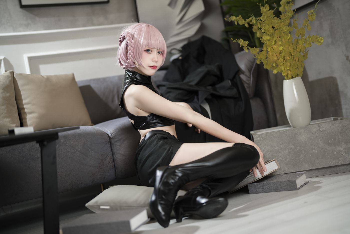 图片[32]-樱岛嗷  七草荠原皮+女仆 [37P] – 速更版-美库